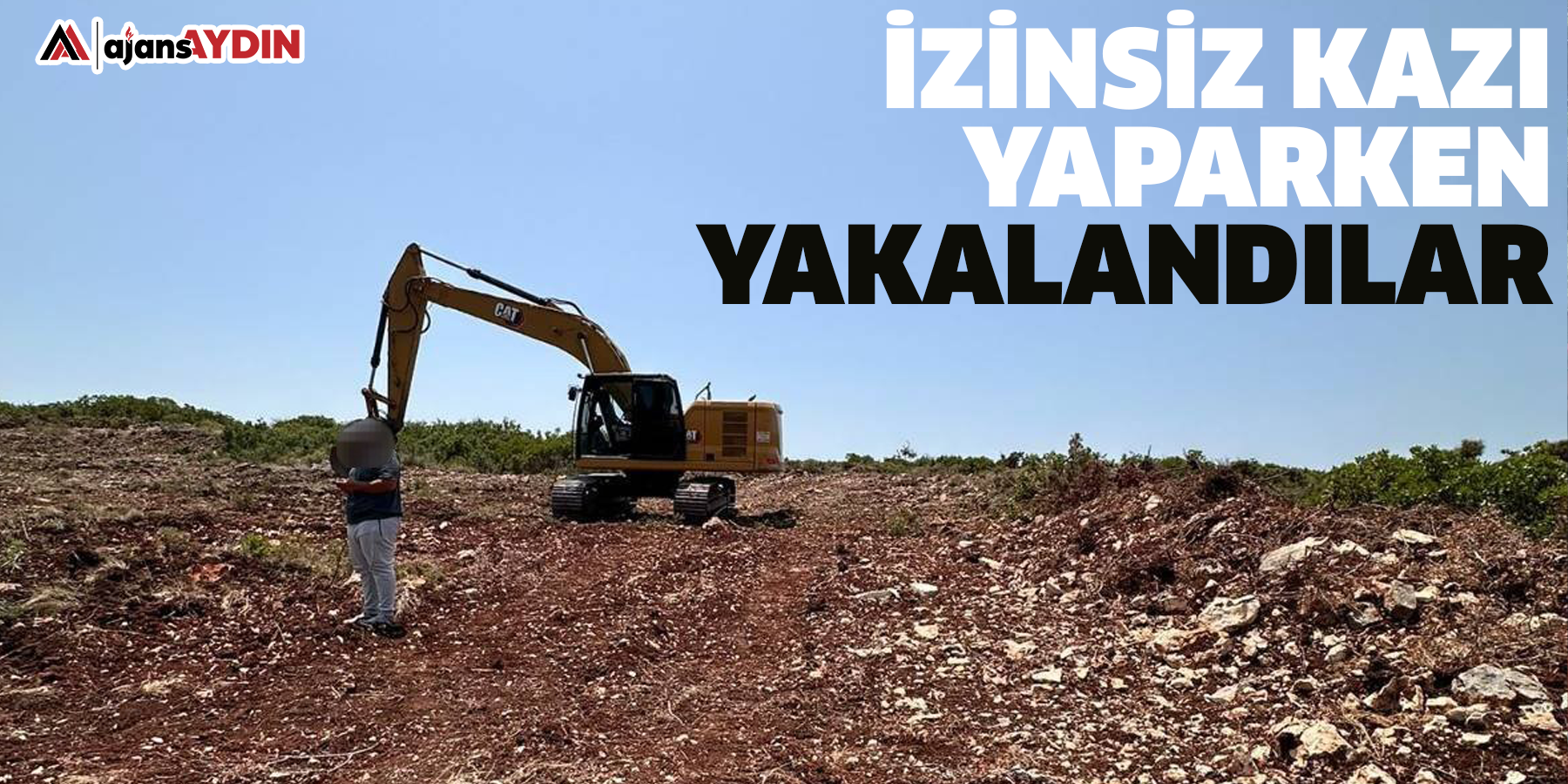 İzinsiz kazı yaparken yakalandılar