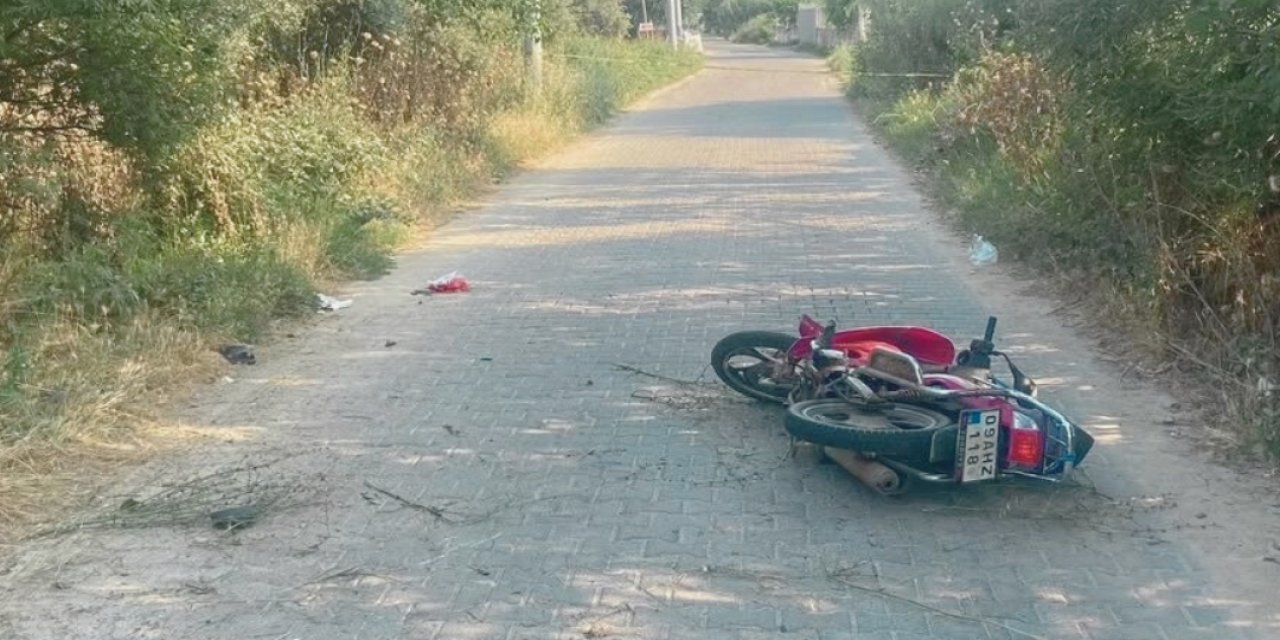 Çine'de kaza! Motosiklet sürücüsü ağır yaralandı
