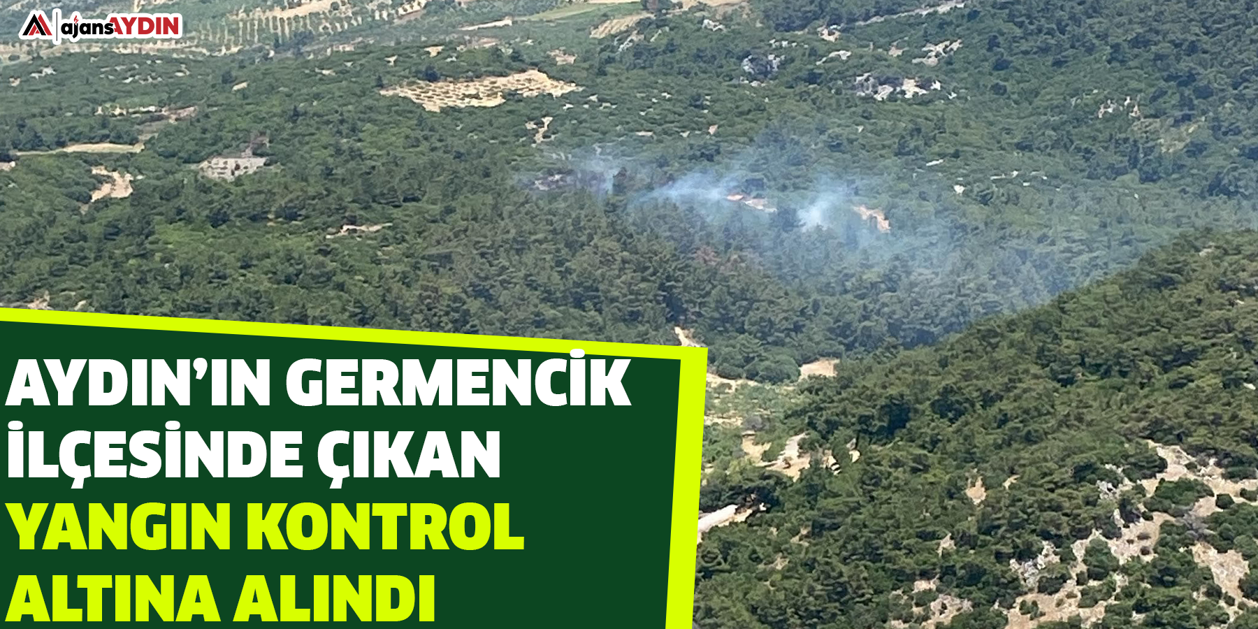 Aydın’ın Germencik ilçesinde çıkan yangın kontrol altına alındı