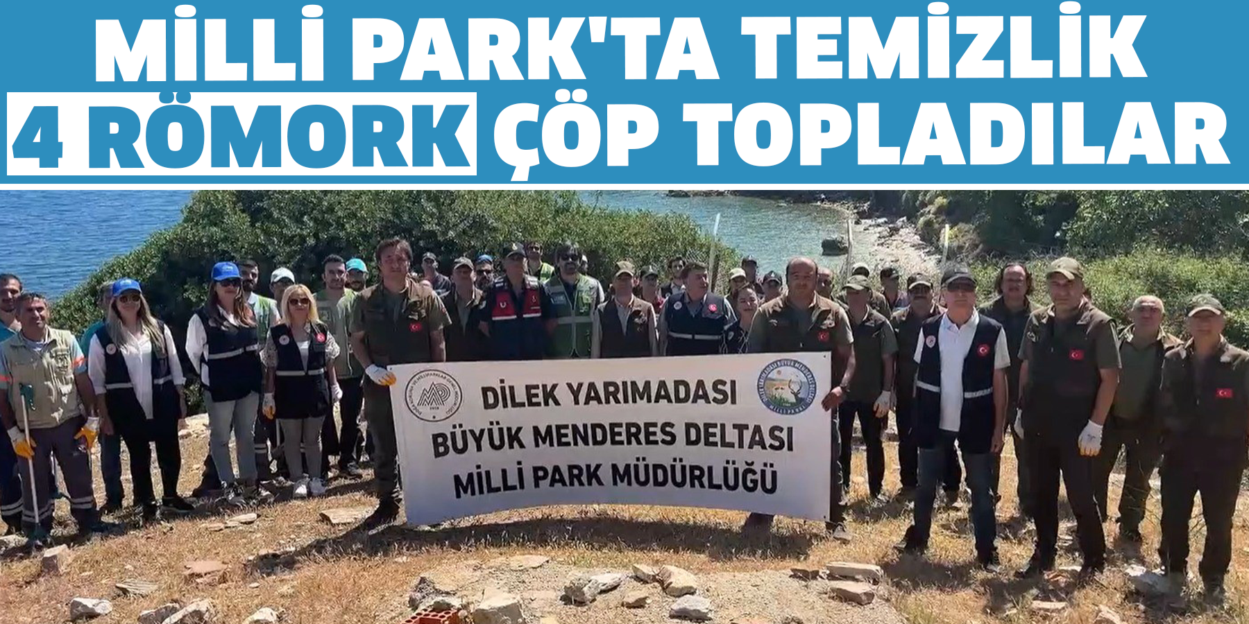 Milli Park'ta temizlik  4 römork çöp topladılar