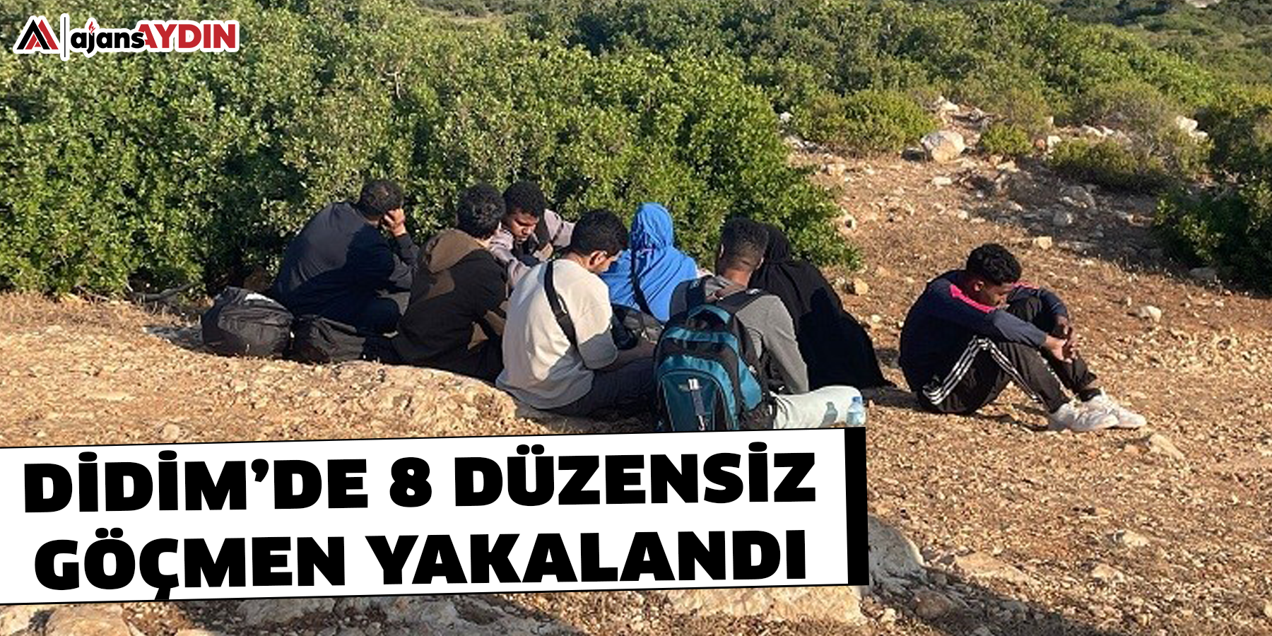 Didim’de 8 düzensiz göçmen yakalandı
