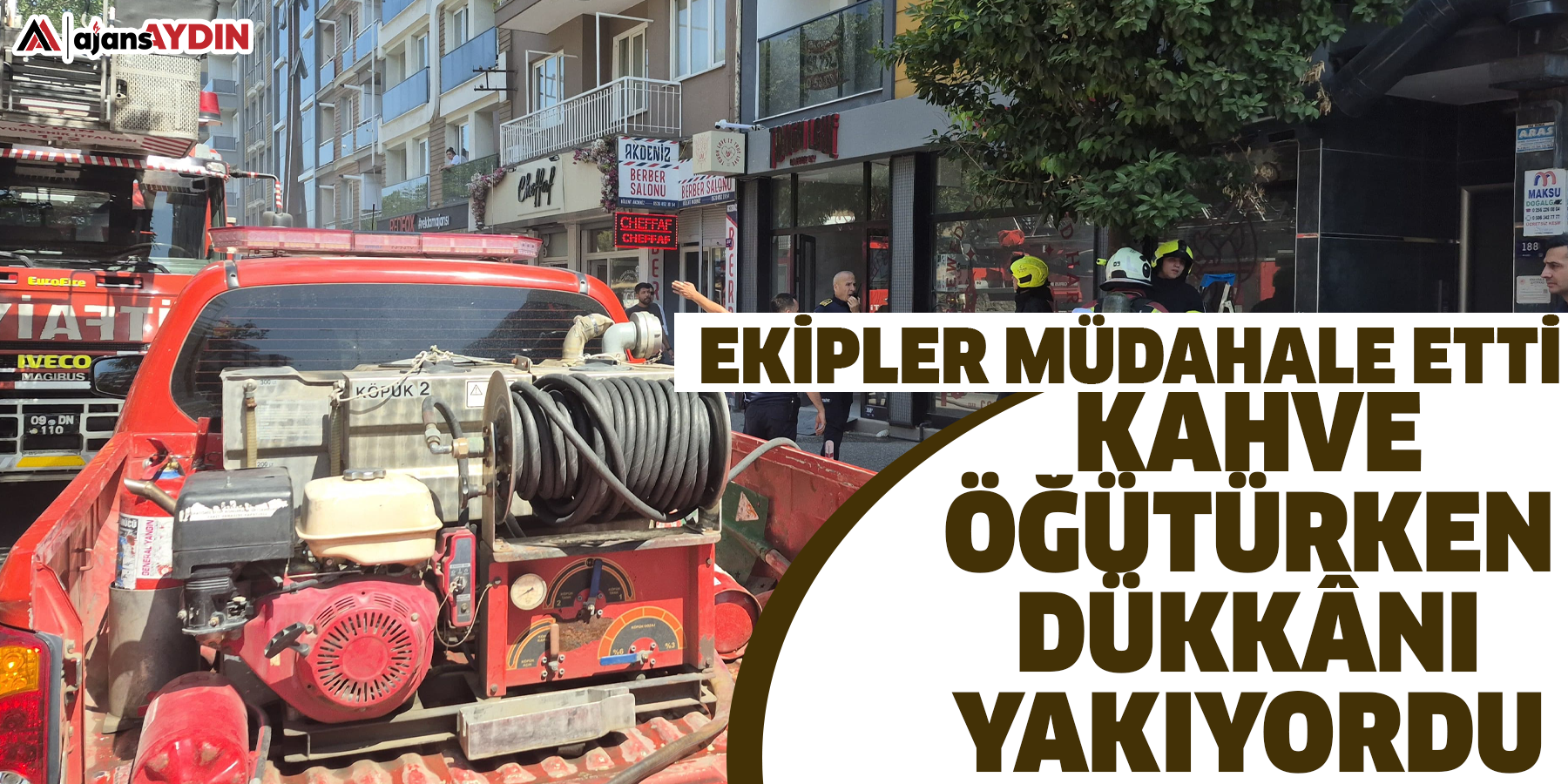 Kahve öğütürken dükkânı yakıyordu