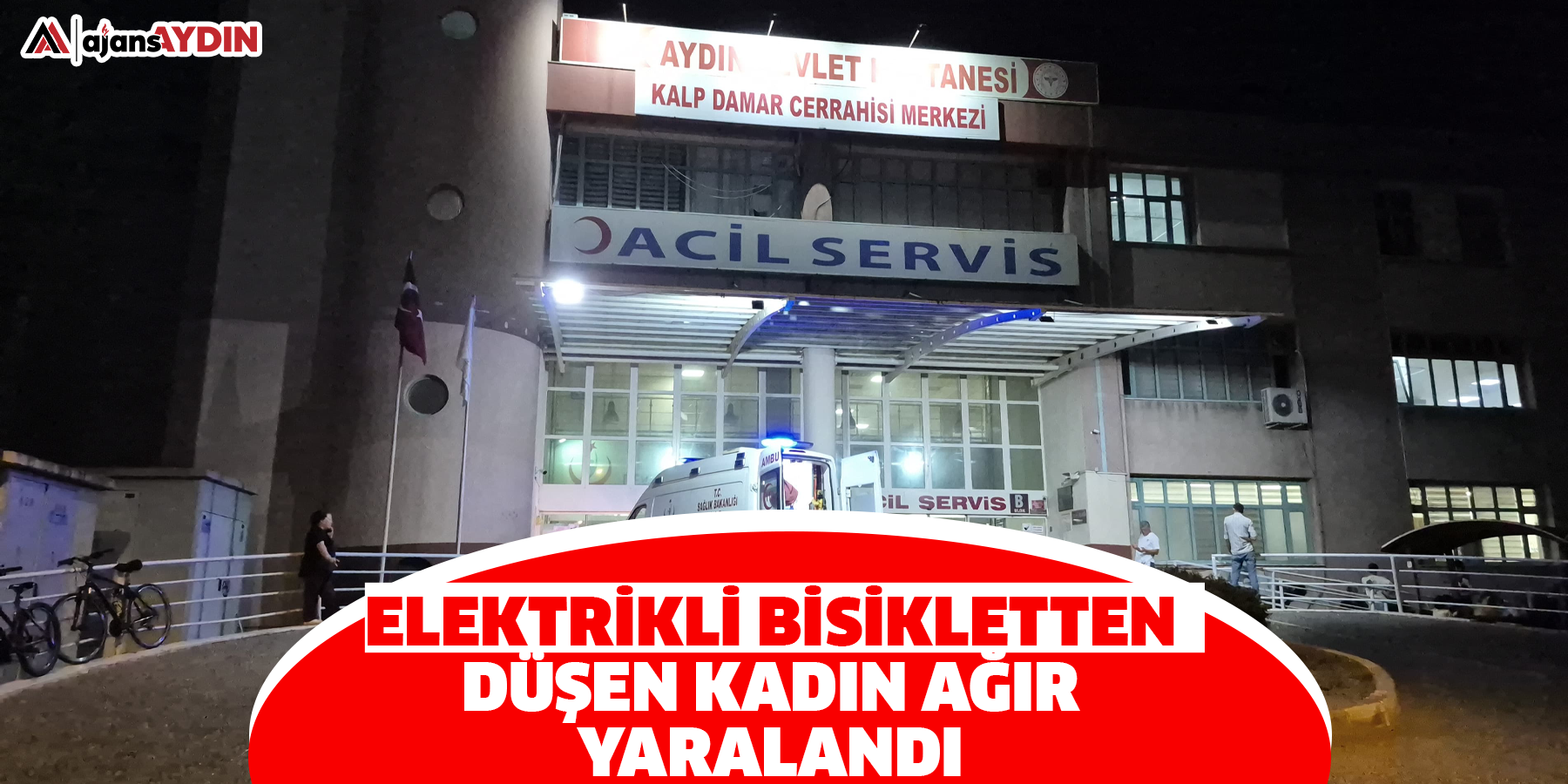 Elektrikli bisikletten düşen kadın ağır yaralandı