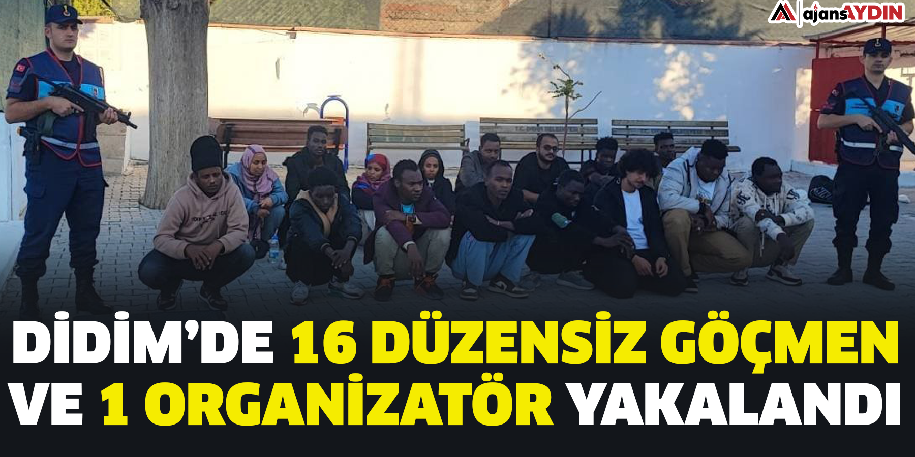 Didim’de 16 düzensiz göçmen ve 1 organizatör yakalandı