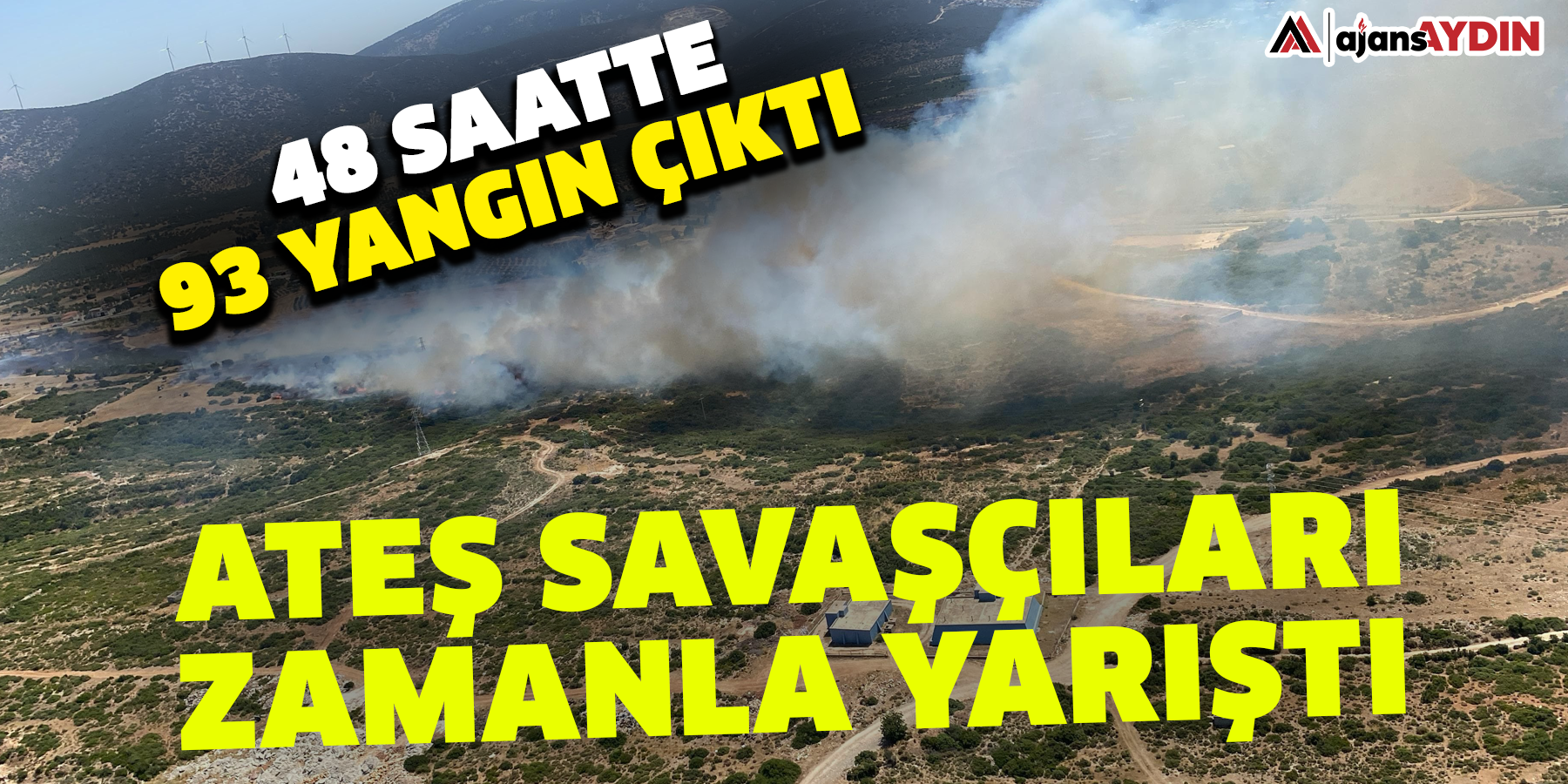 Aydın'da son 48 saatte 93 yangın çıktı, ateş savaşçıları zamanla yarıştı