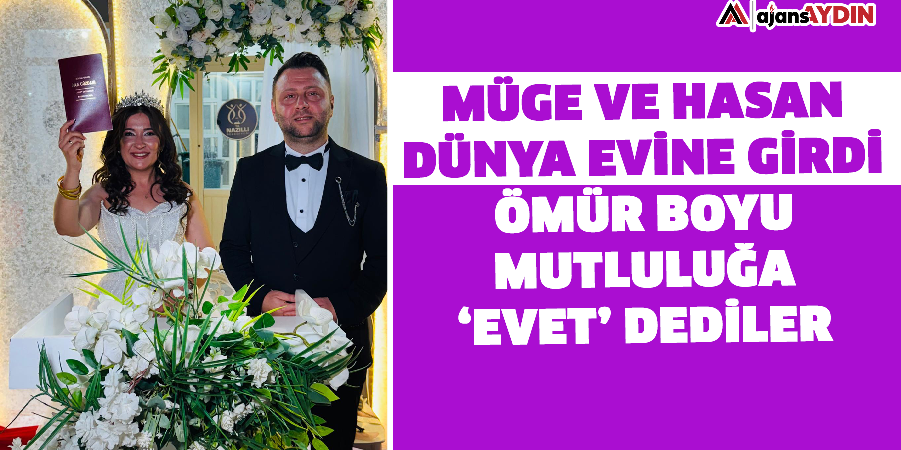 Müge ve Hasan dünya evine girdi  Ömür boyu mutluluğa ‘evet’ dediler