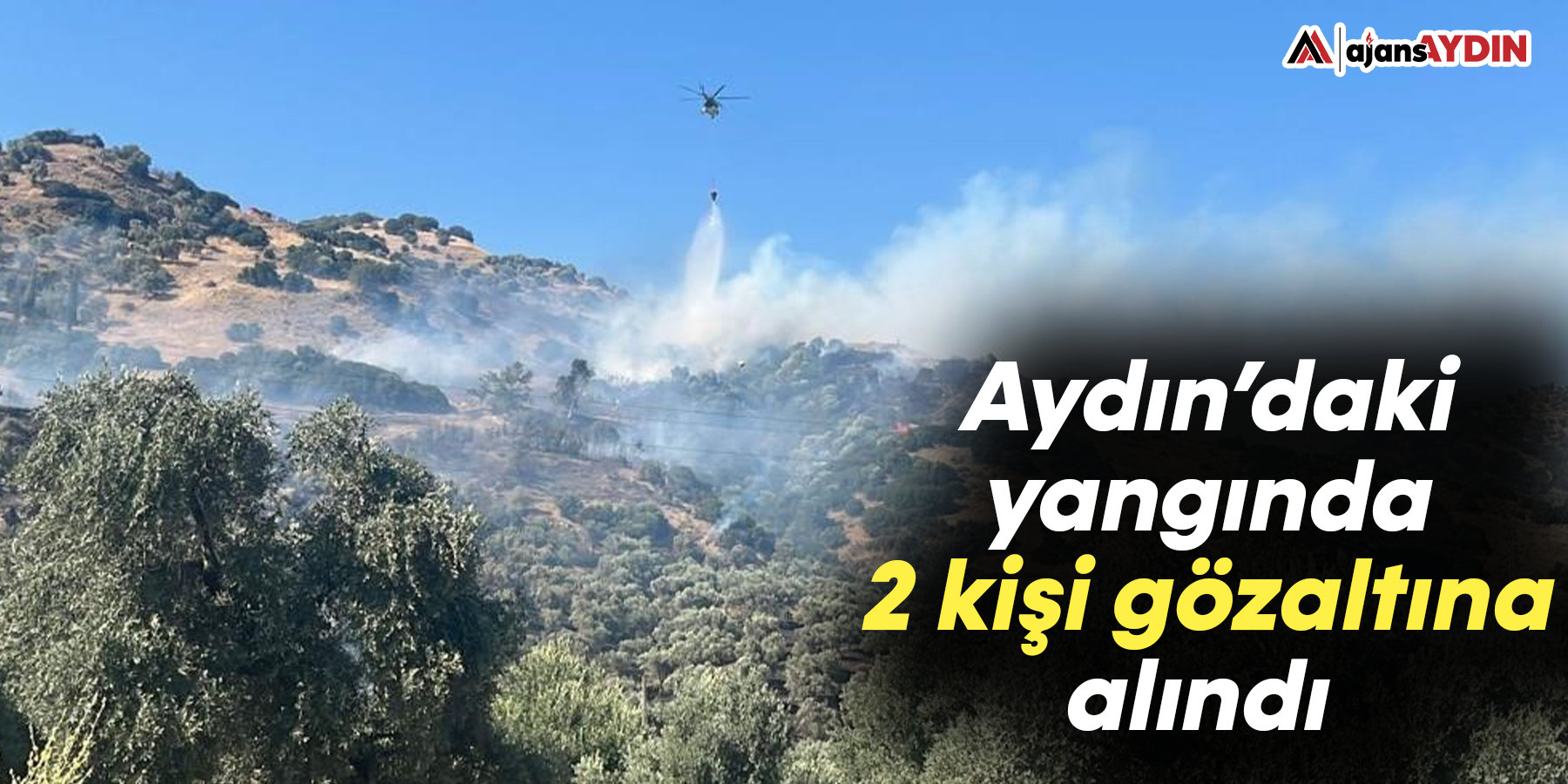 Aydın’daki yangında 2 kişi gözaltına alındı