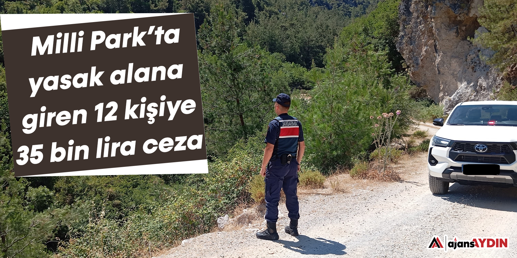 Milli Park’ta yasak alana giren 12 kişiye 35 bin lira ceza