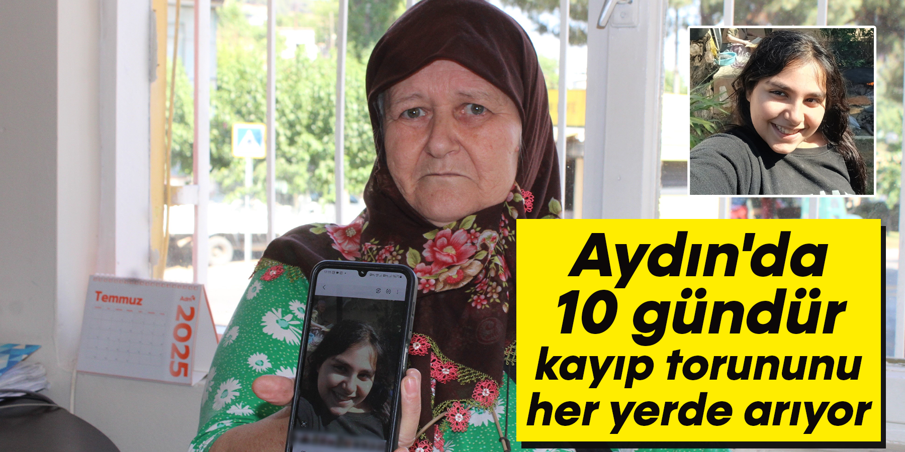Aydın'da 10 gündür kayıp torununu her yerde arıyor