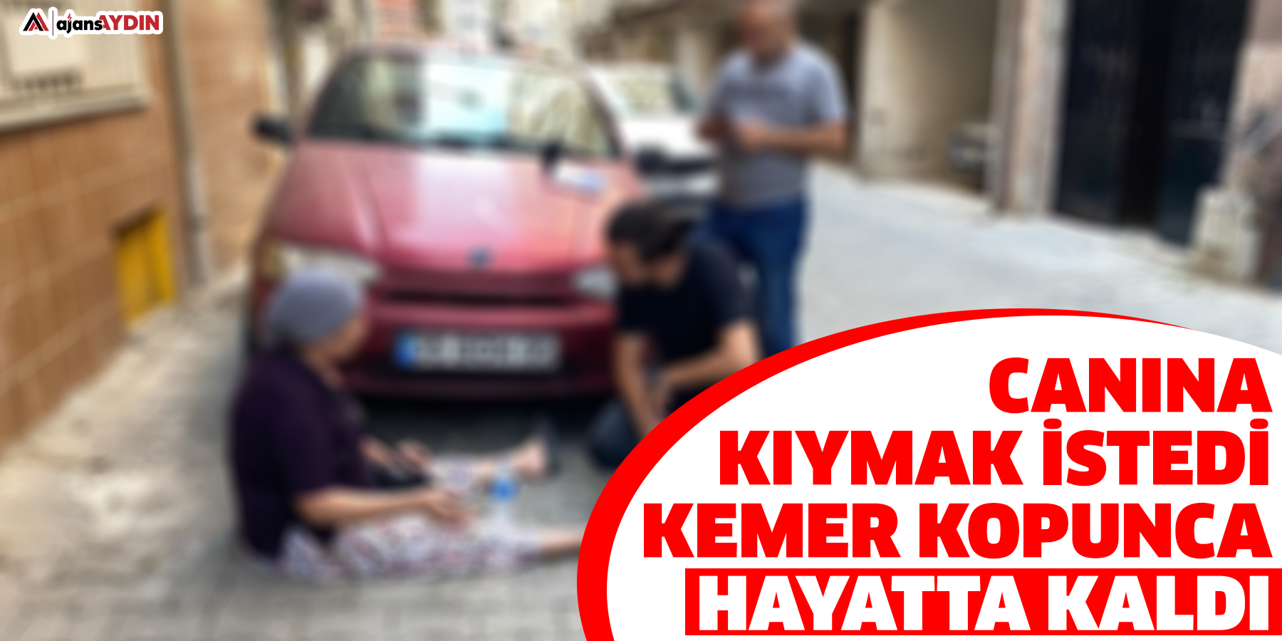 Canına kıymak istedi  Kemer kopunca hayatta kaldı