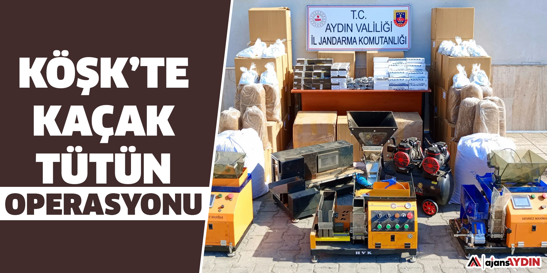 Köşk’te kaçak tütün operasyonu