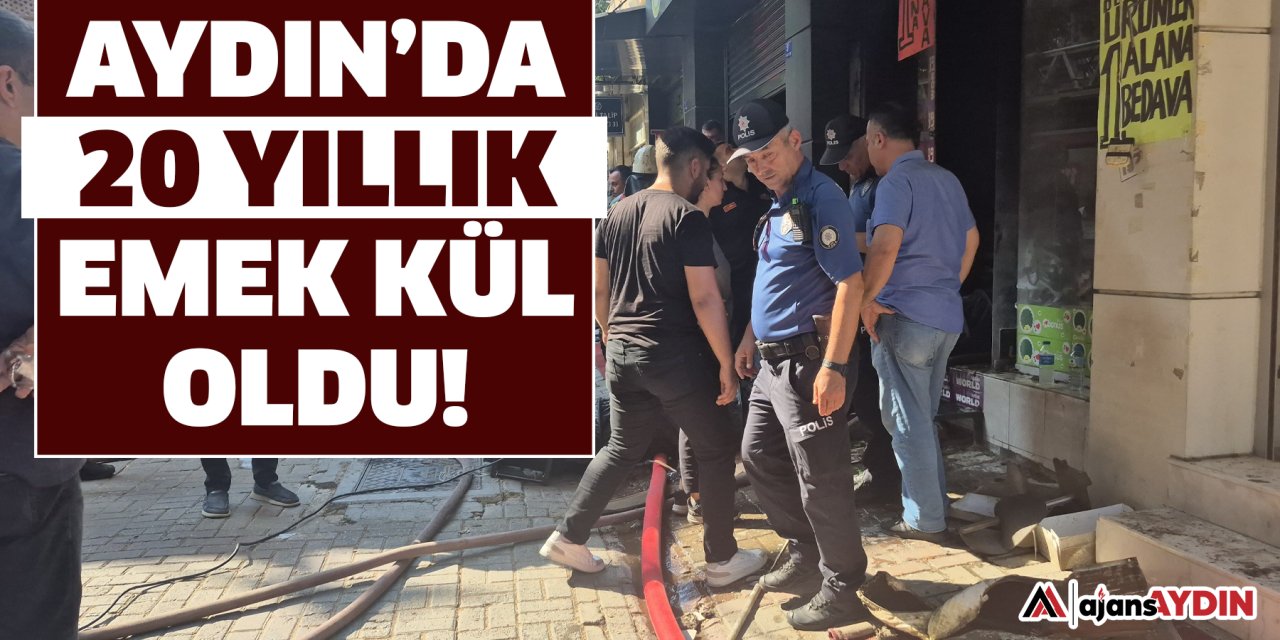 Aydın’da 20 yıllık emek kül oldu!