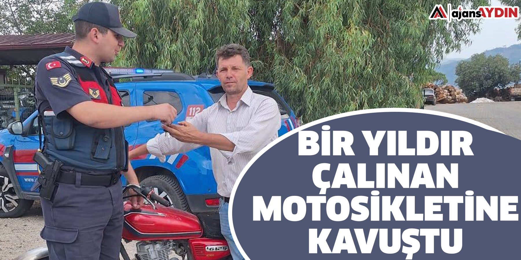 Bir yıldır çalıntı olan motosiklet yol kontrolünde yakalandı