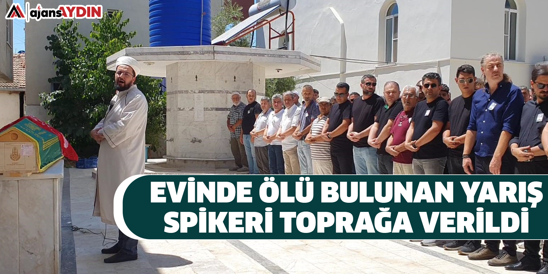 Evinde ölü bulunan yarış spikeri toprağa verildi