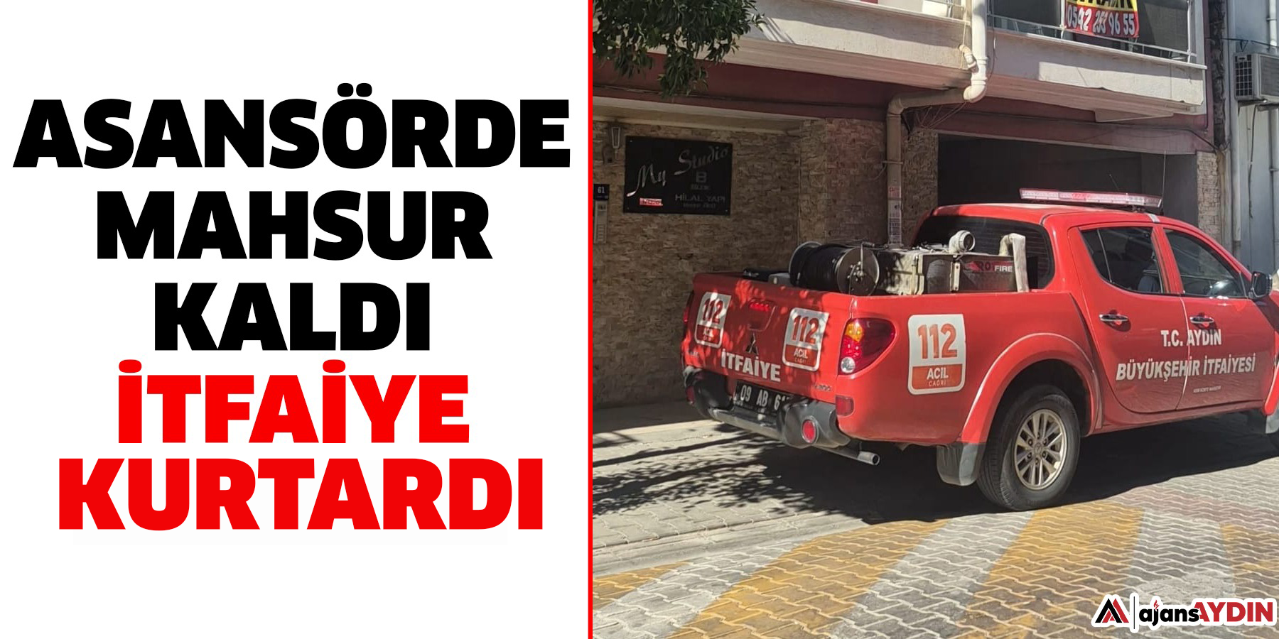 Asansörde Mahsur Kaldı İtfaiye  Kurtarı