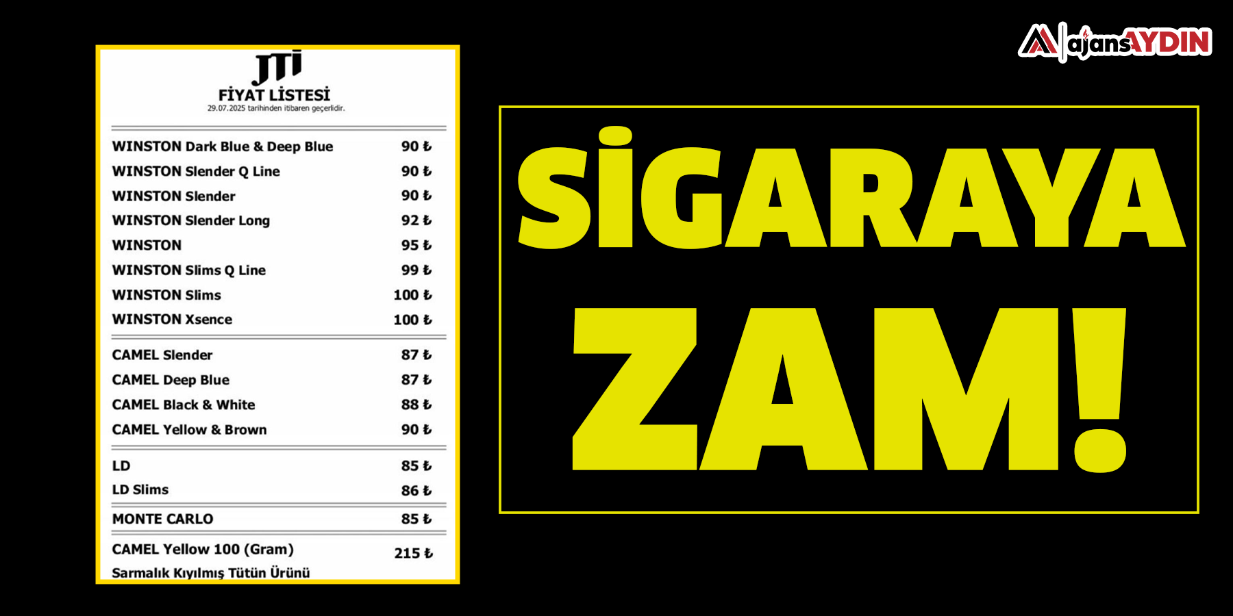 Sigaraya zam!