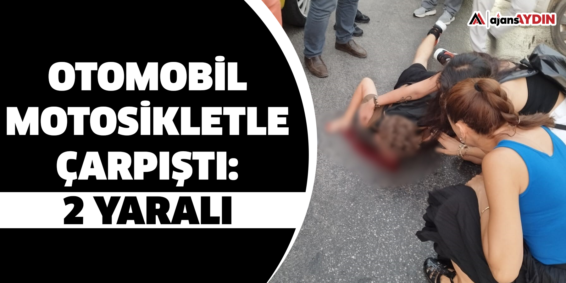 Otomobil ile motosikletle çarpıştı: 2 yaralı