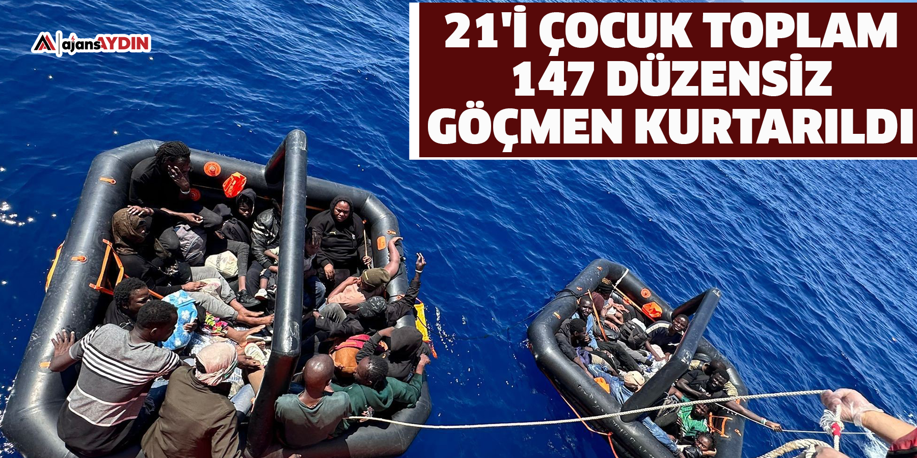 Aydın'da 1 ayda 147 düzensiz göçmen kurtarıldı