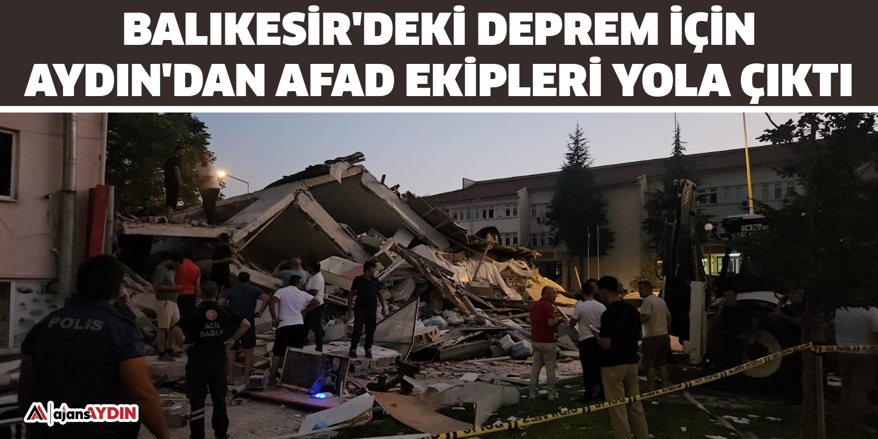 Balıkesir'deki deprem için Aydın'dan AFAD ekipleri yola çıktı