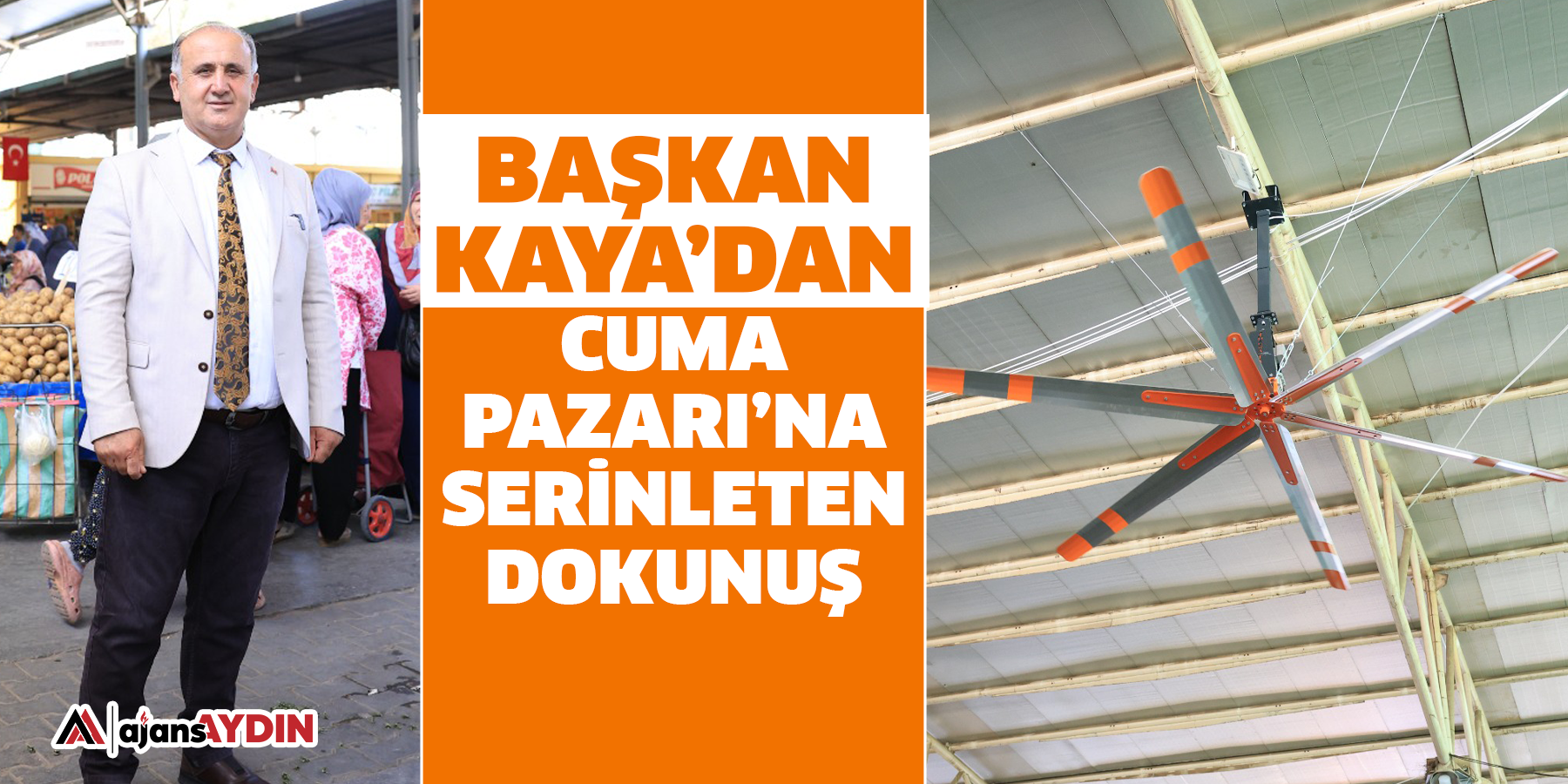 Başkan Kaya’dan Cuma Pazarı’na serinleten dokunuş