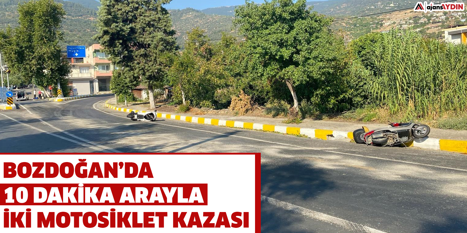 Bozdoğan’da 10 dakika arayla iki motosiklet kazası