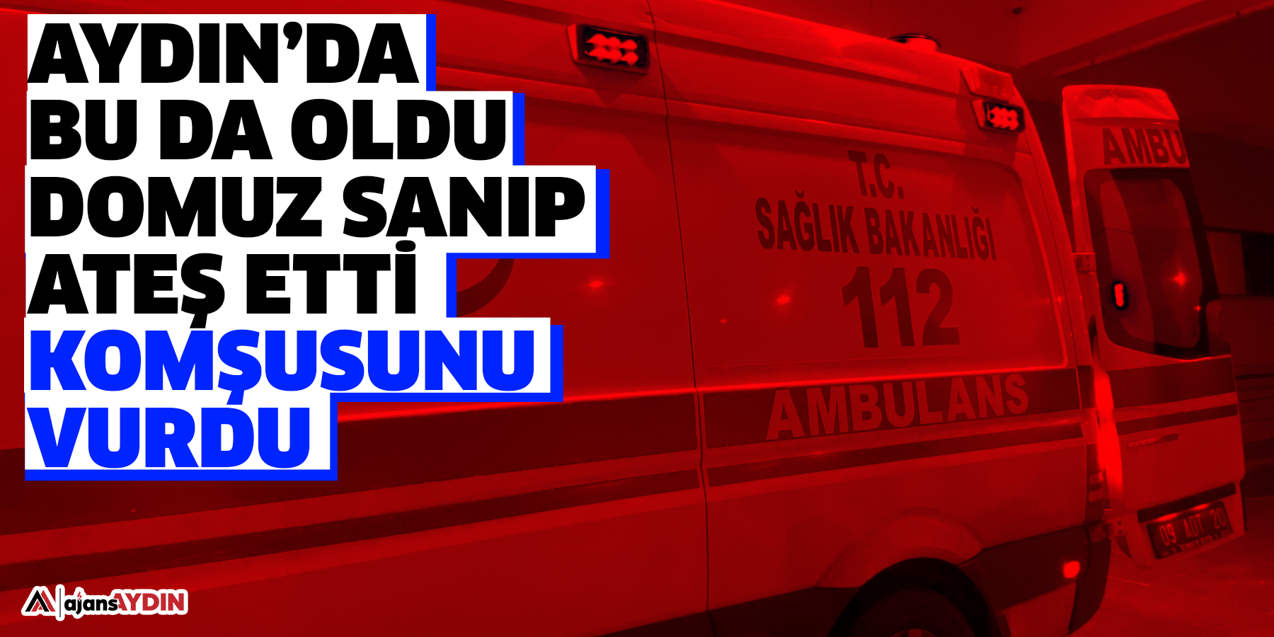 Aydın’da bu da oldu  Domuz sanıp ateş etti, komşusunu vurdu