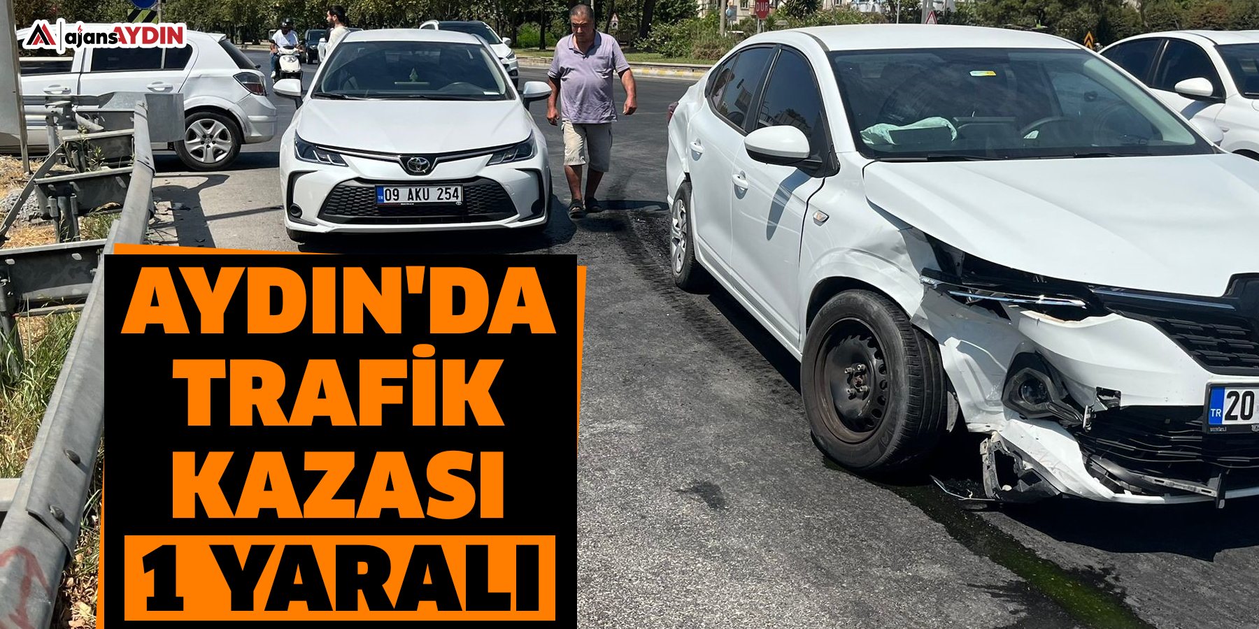 Aydın'da trafik kazası: 1 yaralı