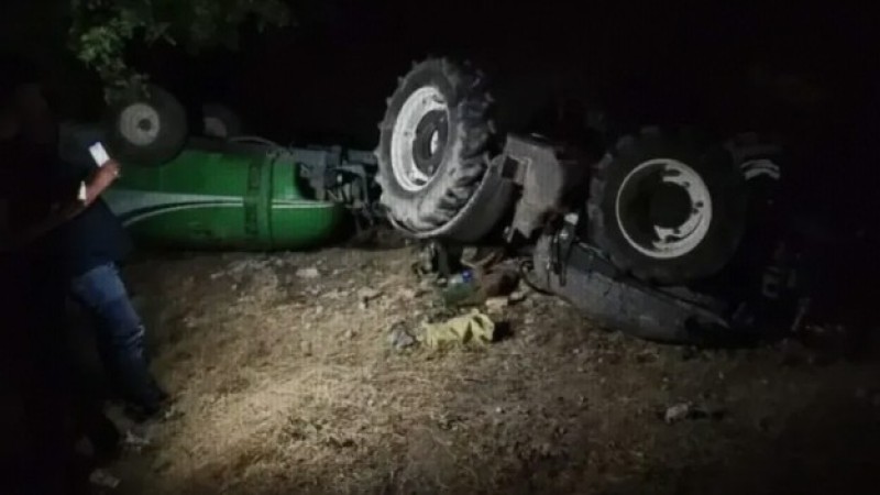Çine'de feci kaza: 1 yaşındaki çocuk babasının traktörünün altında can verdi