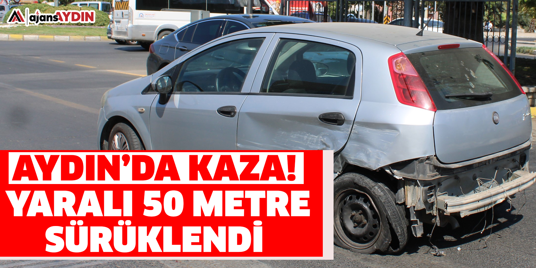 Otomobil 50 metre sürüklendi: 1 yaralı