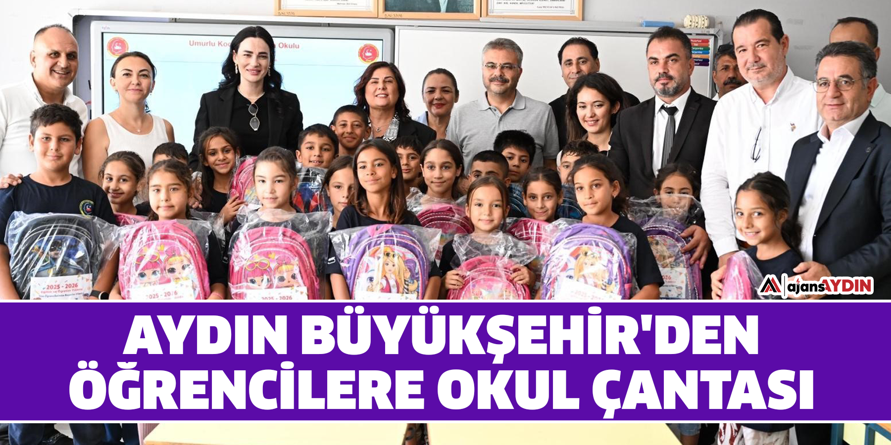 Aydın Büyükşehir'den öğrencilere okul çantası