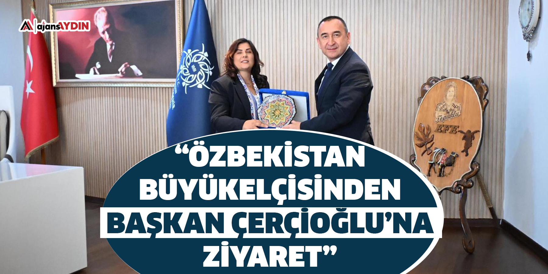 Başkan Çerçioğlu’na Özbekistan Cumhuriyeti Ankara Büyükelçisi İlkhom Khaydarov’dan Ziyaret