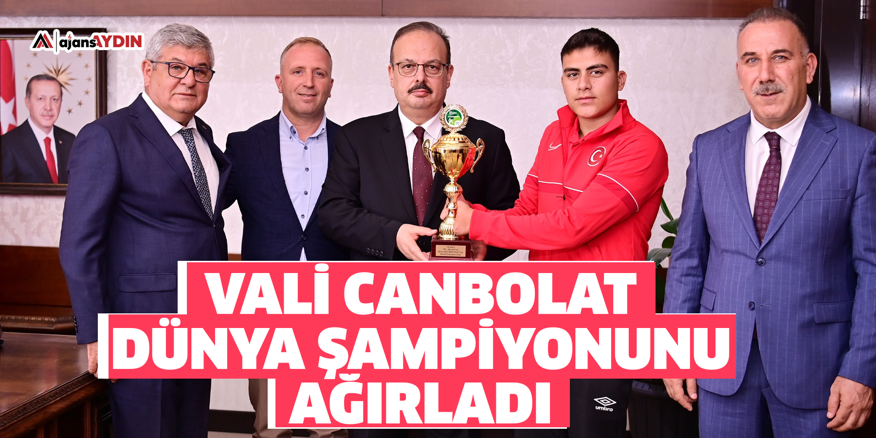 Vali Canbolat, dünya şampiyonunu ağırladı