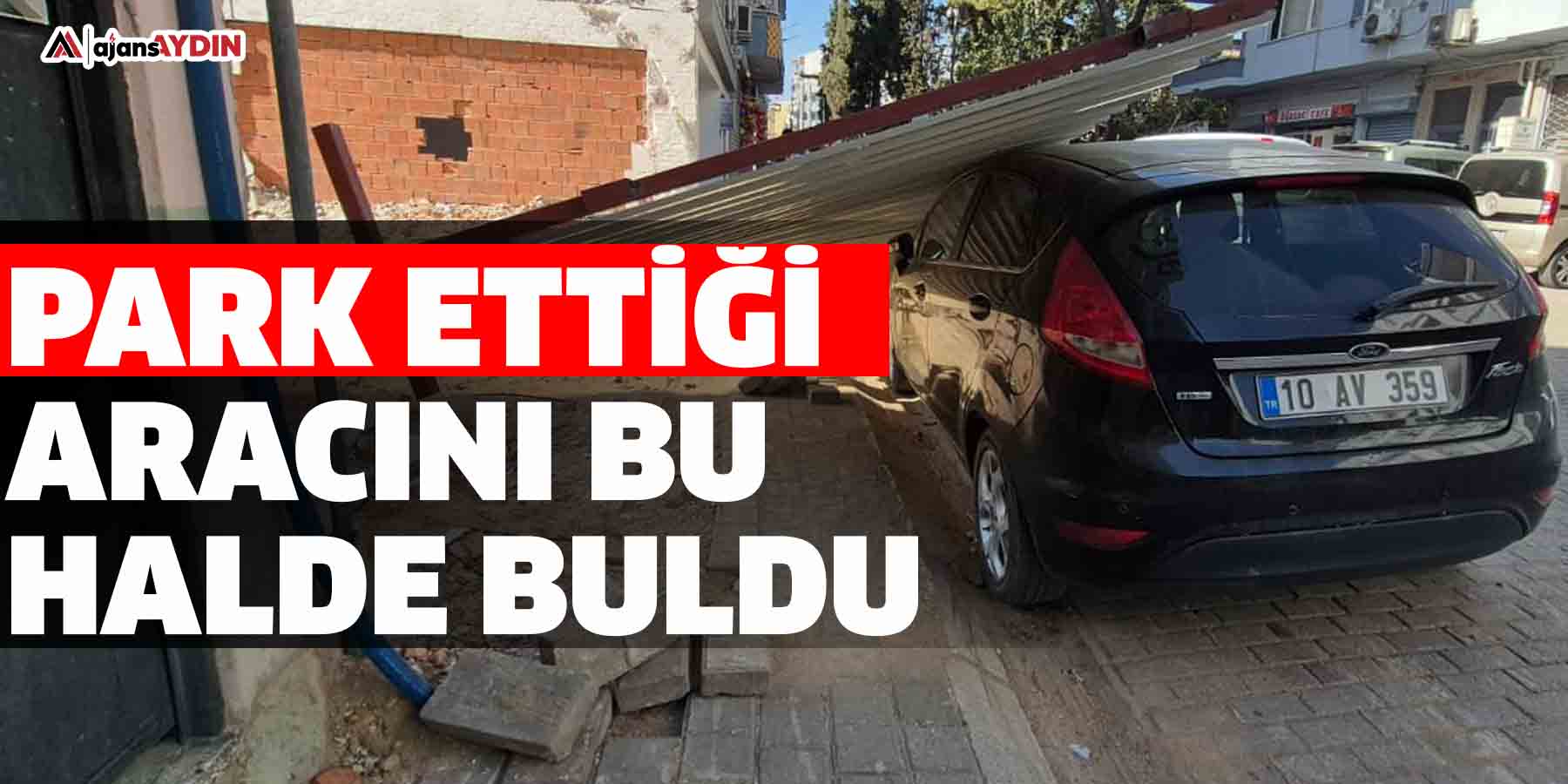 Park ettiği aracını bu halde buldu
