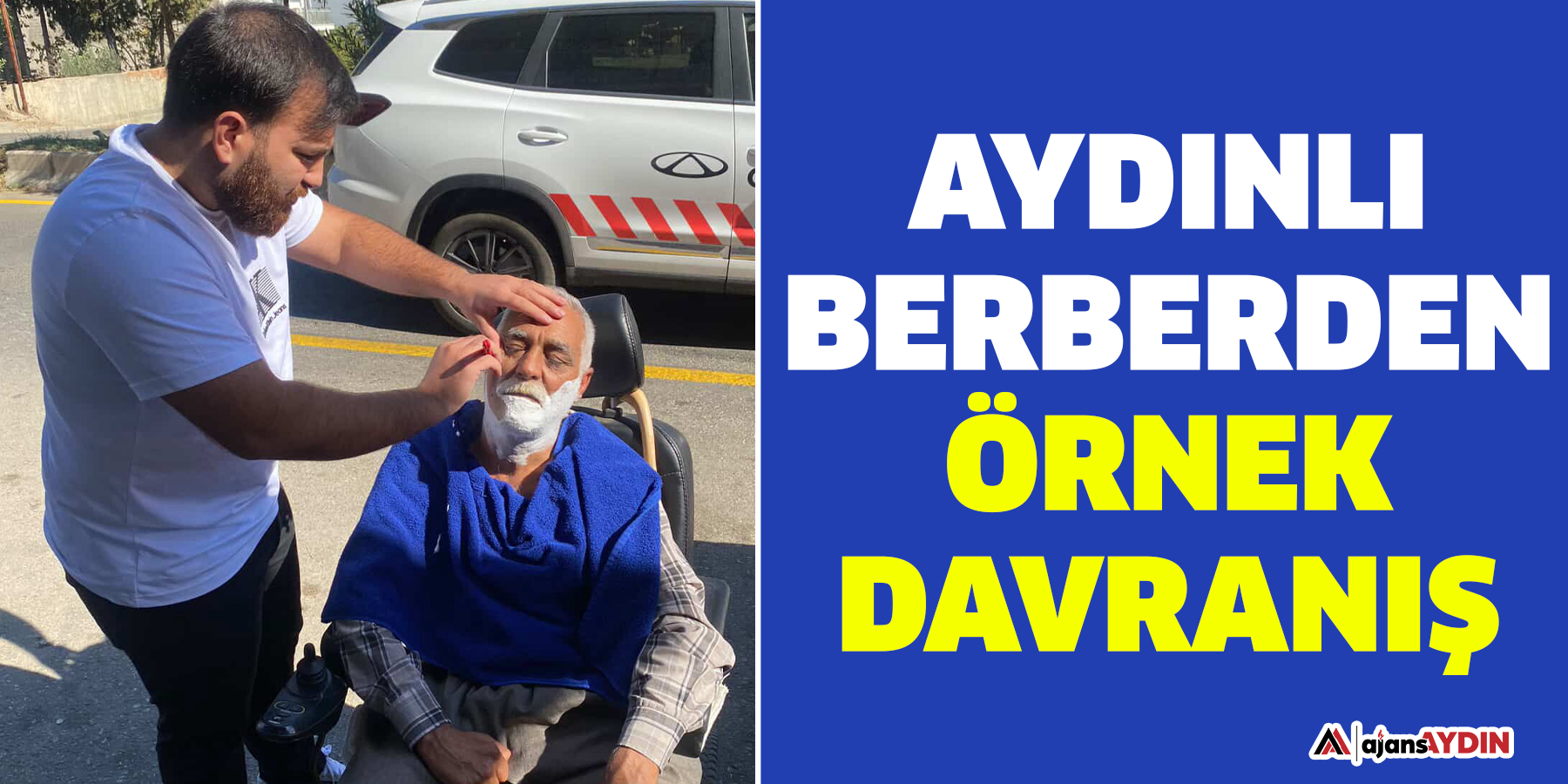 Aydınlı berberden örnek davranış