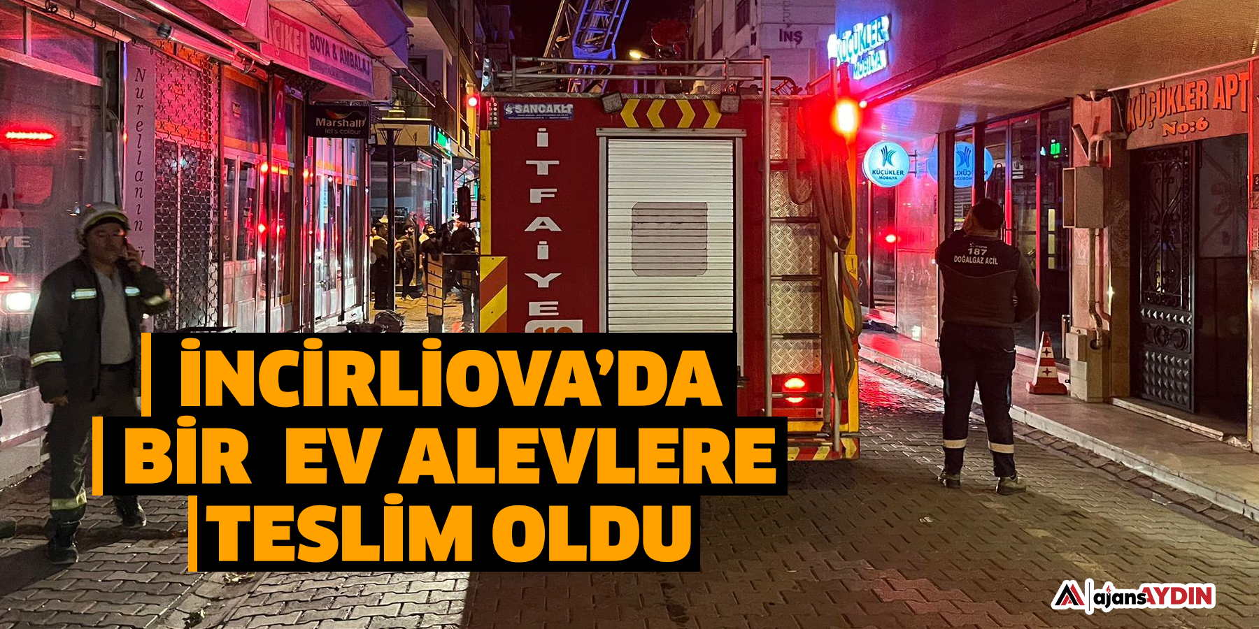 İncirliova’da ev yangını