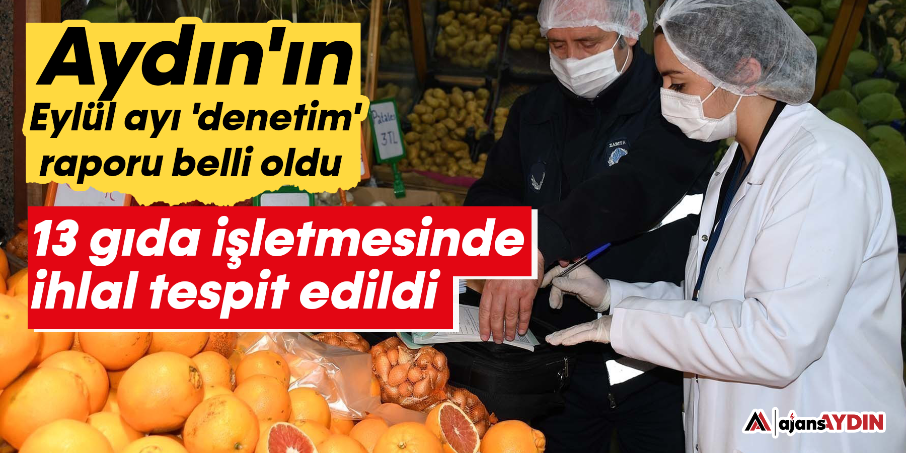 Aydın'ın Eylül ayı 'denetim' raporu belli oldu