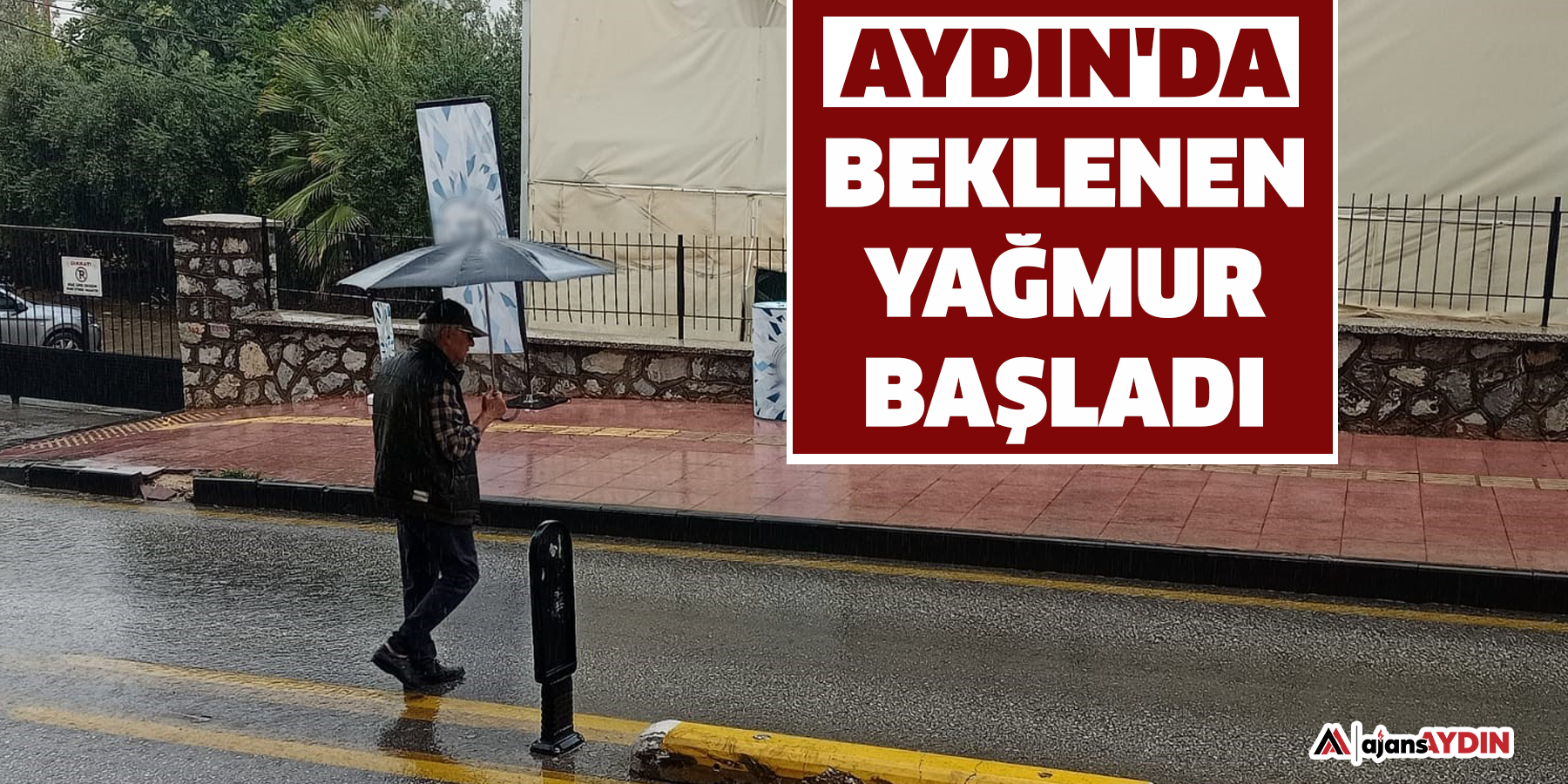 Aydın'da beklenen yağmur başladı