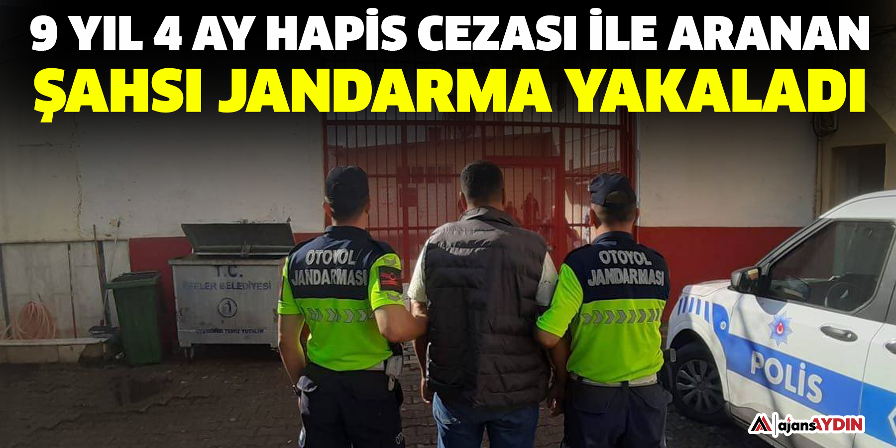 9 yıl 4 ay hapis cezası ile aranan şahsı jandarma yakaladı