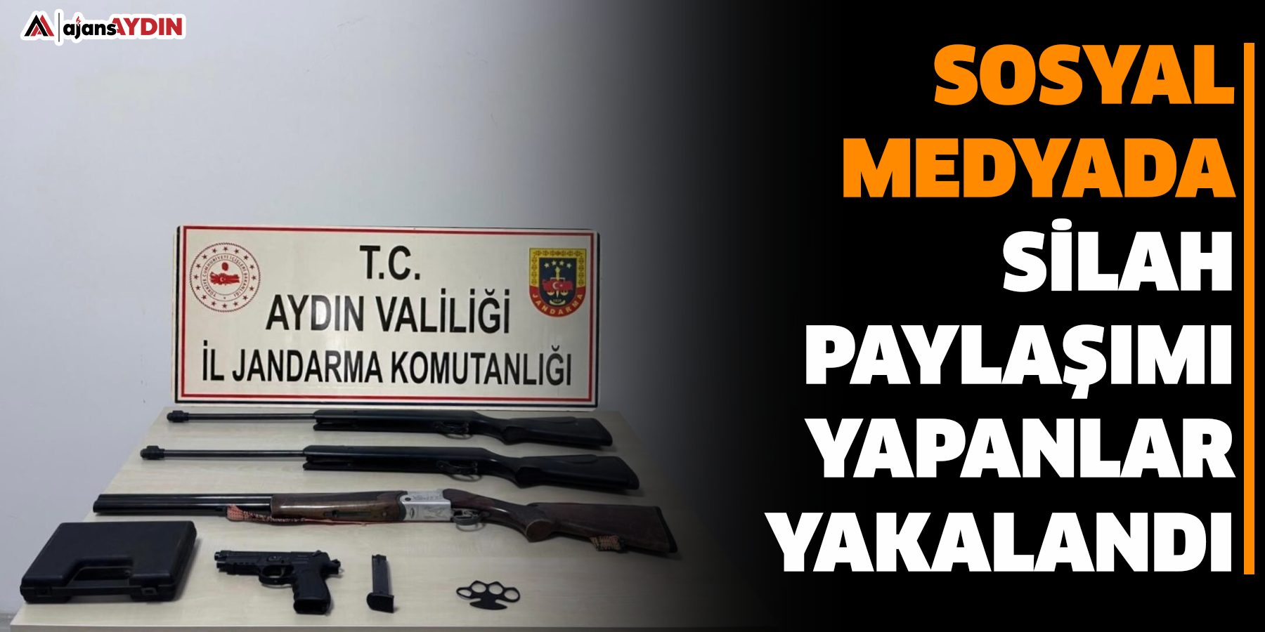Sosyal medyada silah paylaşanlar yakalandı