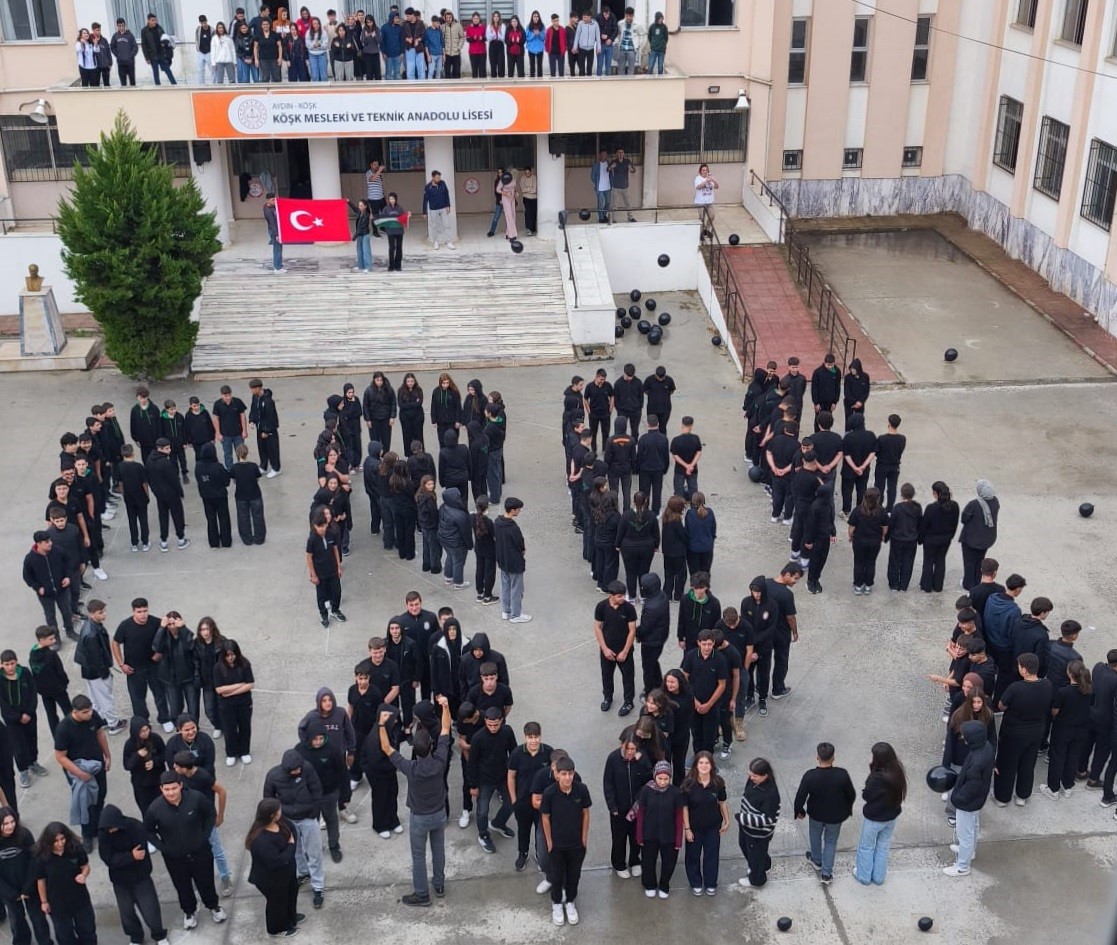 Köşk’te öğrenciler Gazze’yi unutmadı