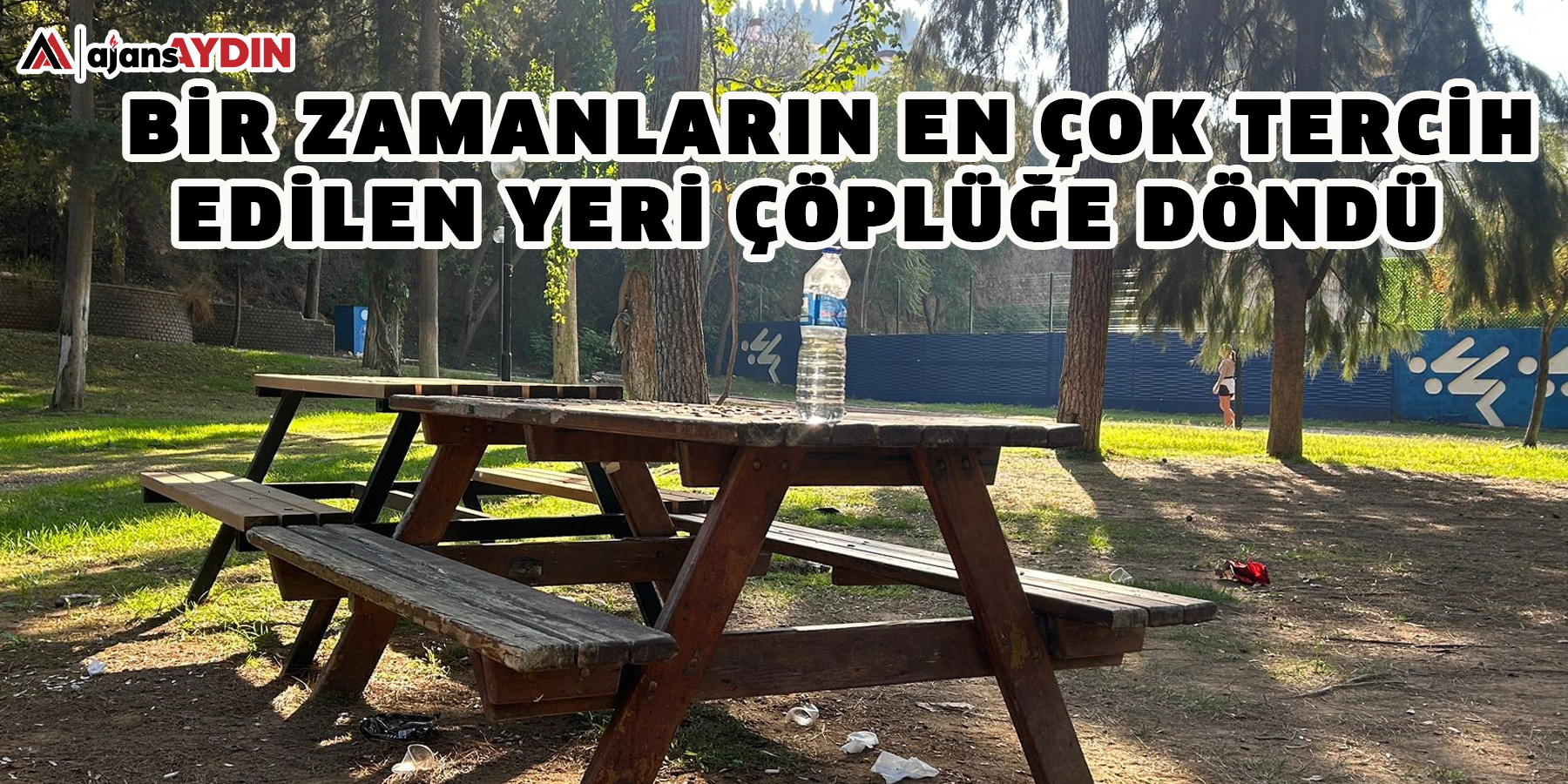 Aydın'ın Efeler ilçesinde bulunan ve bir zamanlar çok sayıda vatandaşın vakit geçirmek için tercih ettiği Pınarbaşı Mesire Alanı