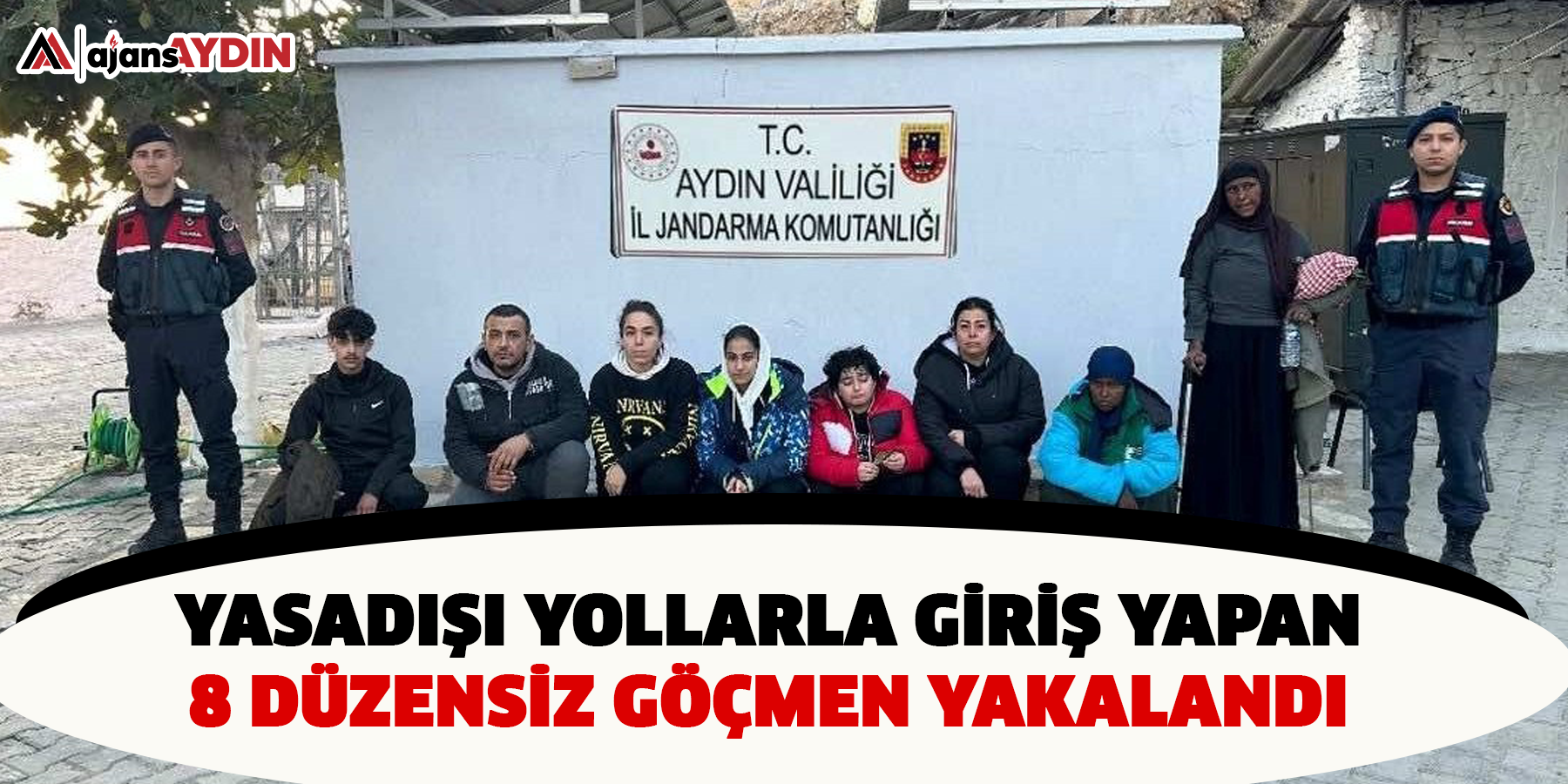 Yasadışı yollarla giriş yapan 8 düzensiz göçmen yakalandı