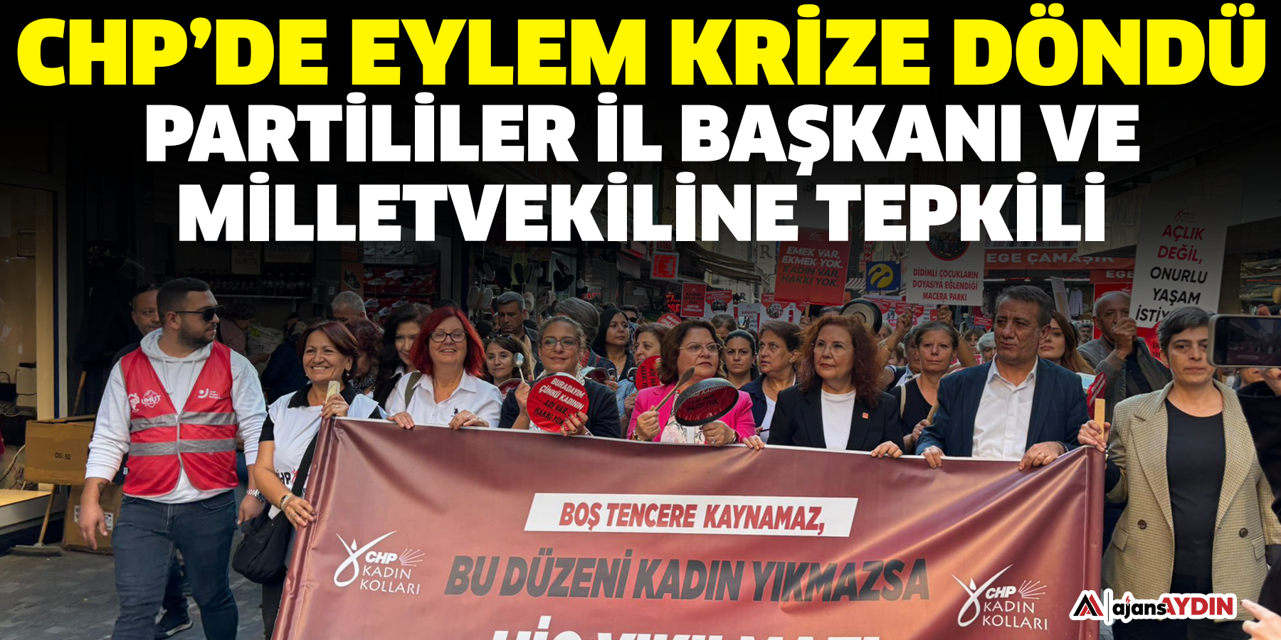 CHP’de eylem krize döndü ! Partililer İl Başkanı ve milletvekiline tepkili