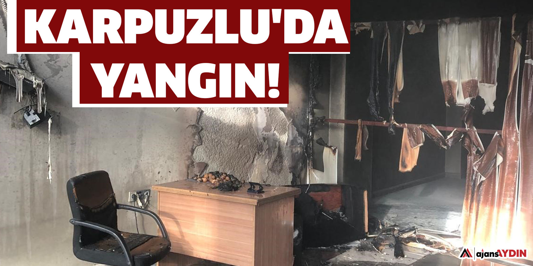 Karpuzlu'da yangın!