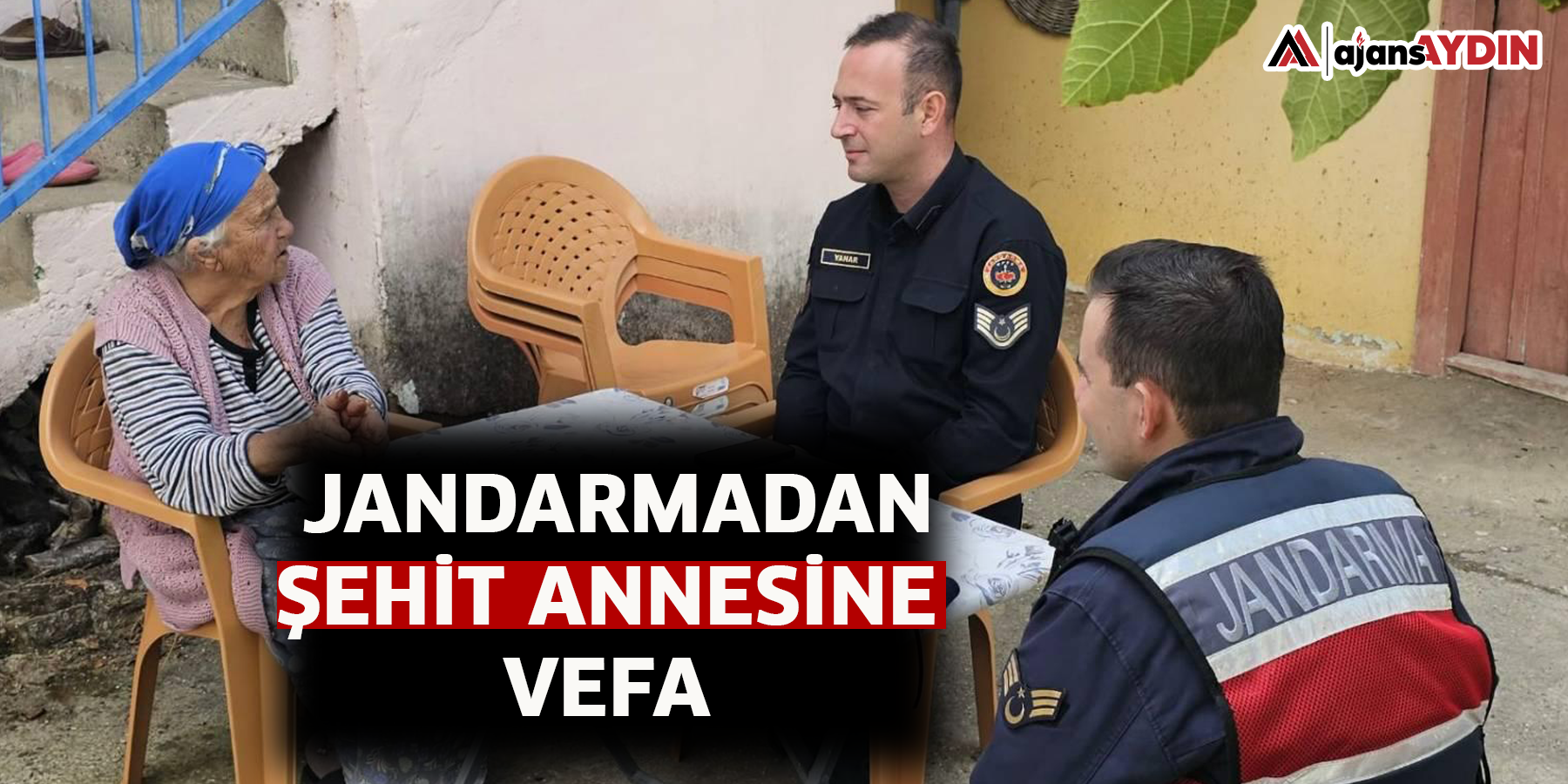 Jandarmadan şehit annesine vefa