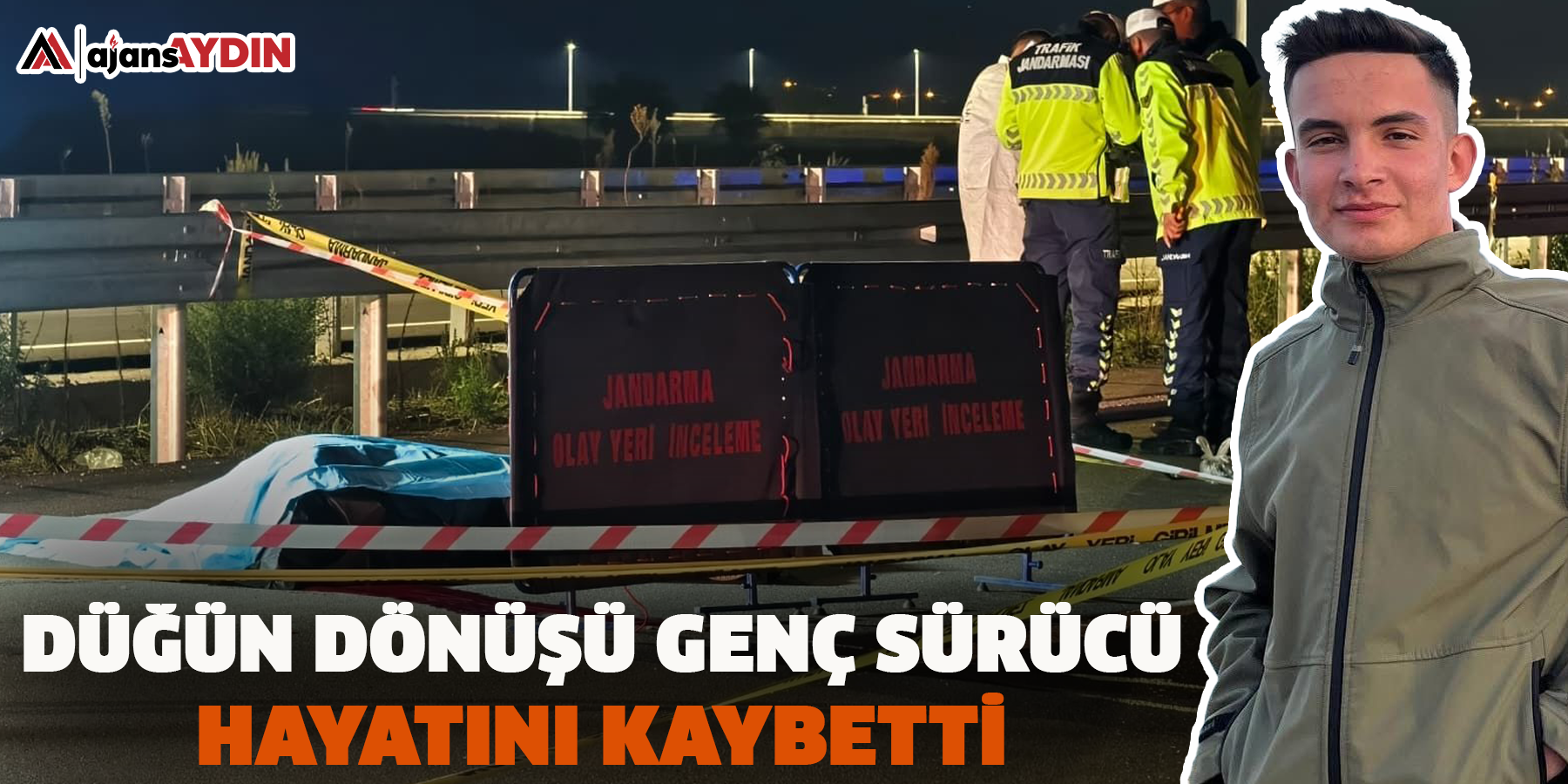 Düğün dönüşü genç sürücü hayatını kaybetti