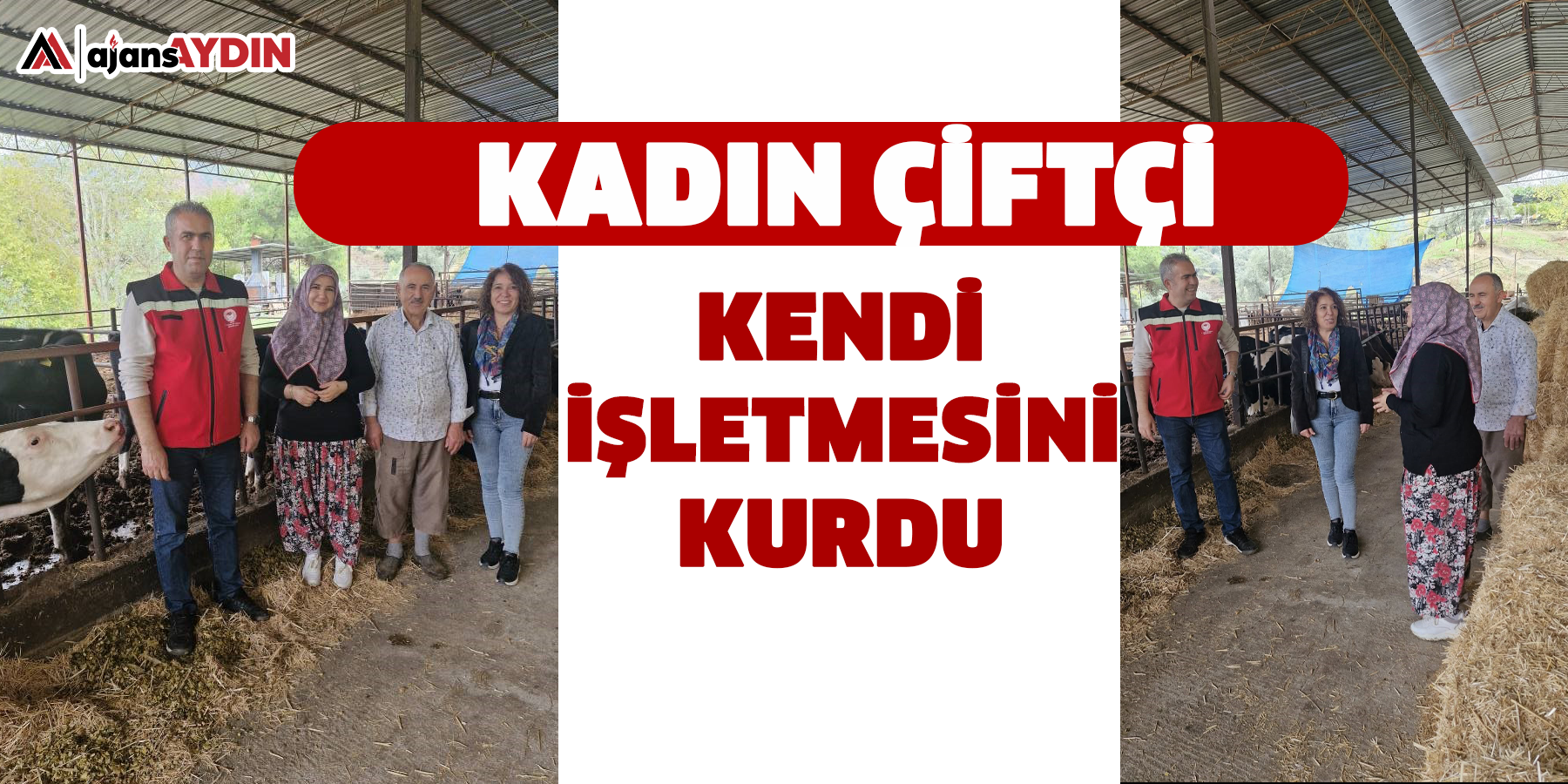 Kadın çiftçi kendi işletmesini kurdu
