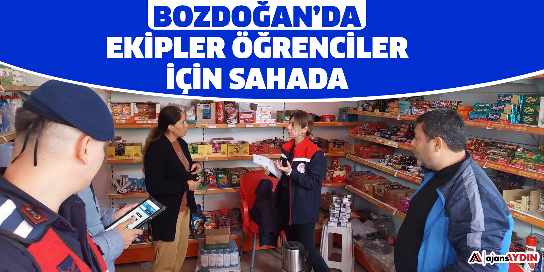 Bozdoğan’da ekipler öğrenciler için sahada