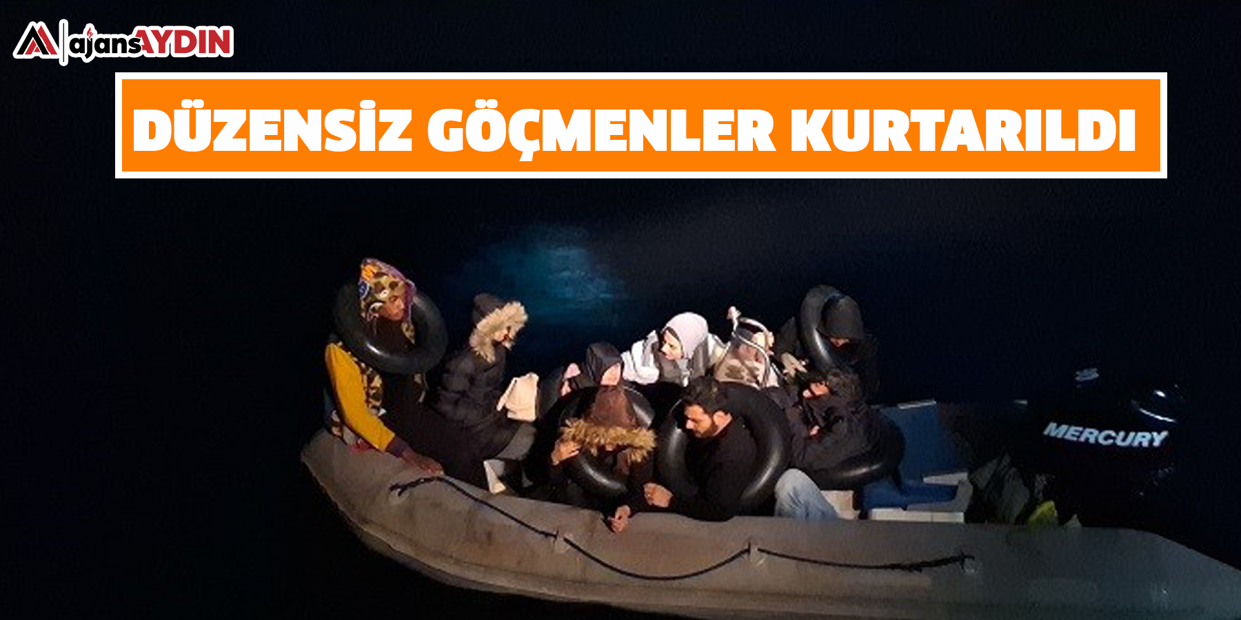Düzensiz göçmenler kurtarıldı
