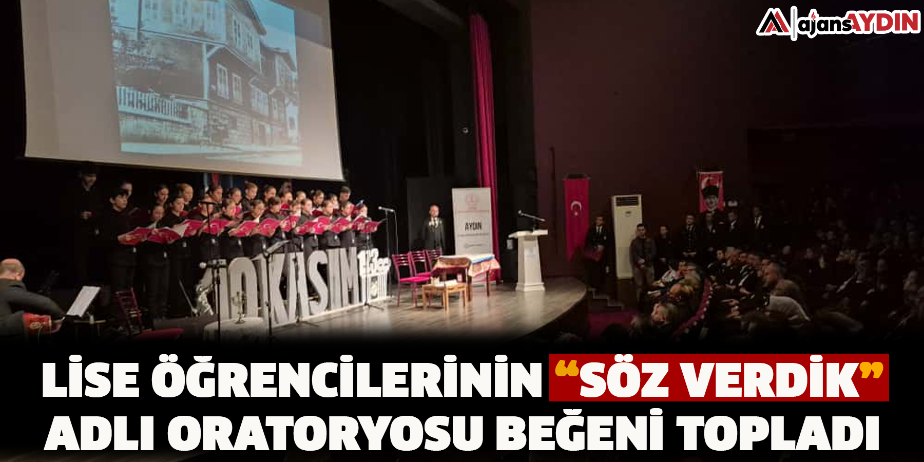 Lise öğrencilerinin “Söz Verdik” adlı oratoryosu beğeni topladı